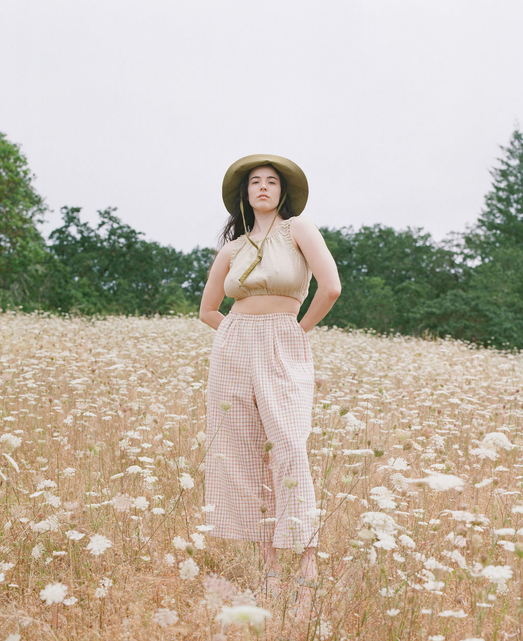 SAMPLE SALE - Dylan Culotte in Peach Melba - SMALL
