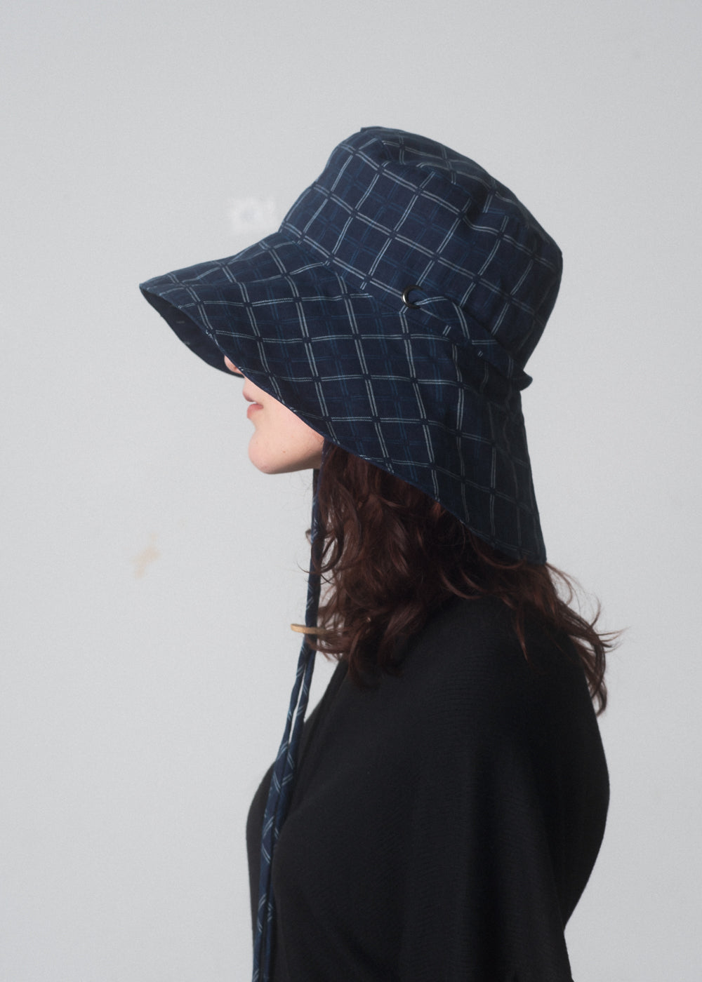 SAMPLE SALE - Sonne Hat in Kasuri Print