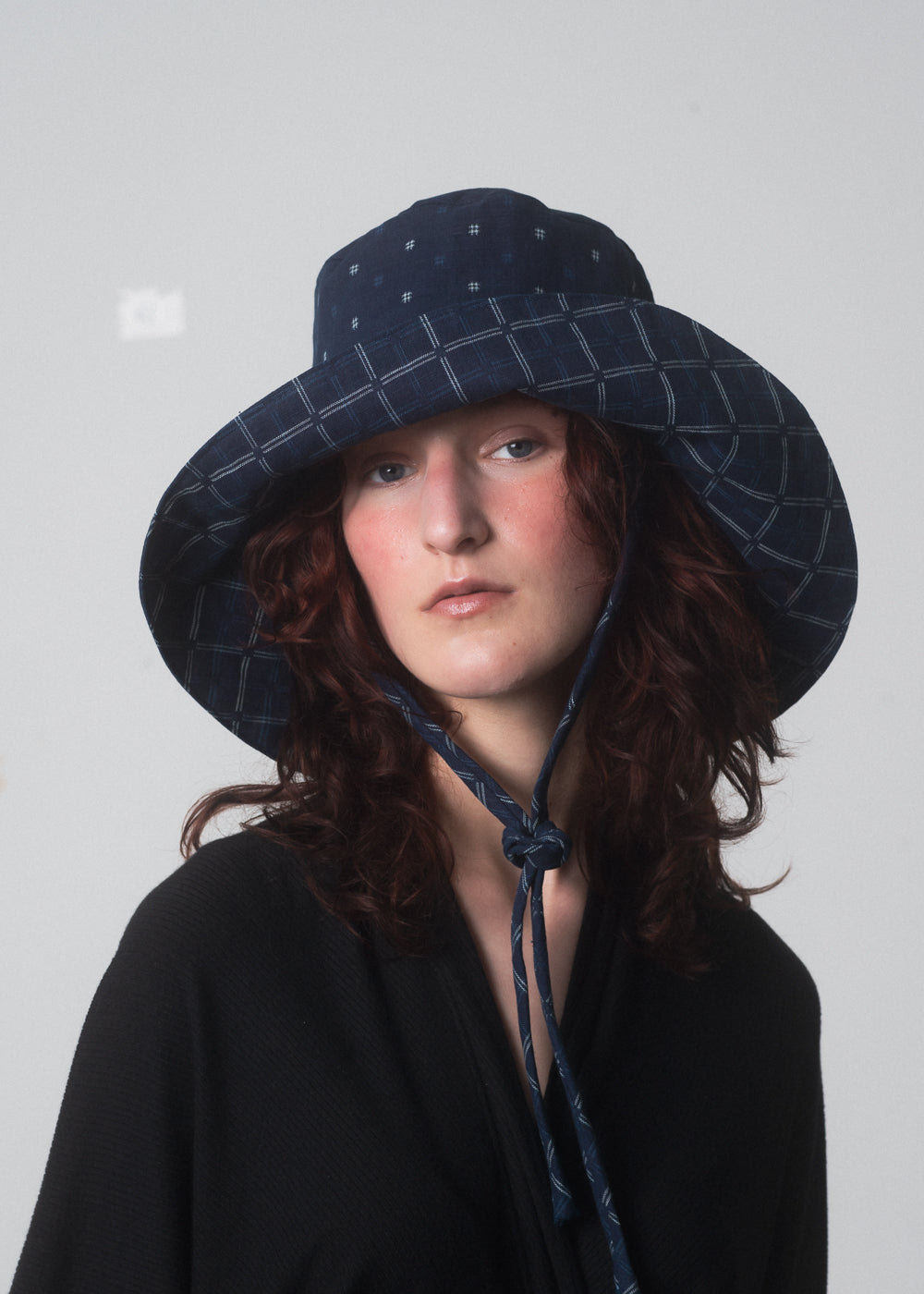 SAMPLE SALE - Sonne Hat in Kasuri Print