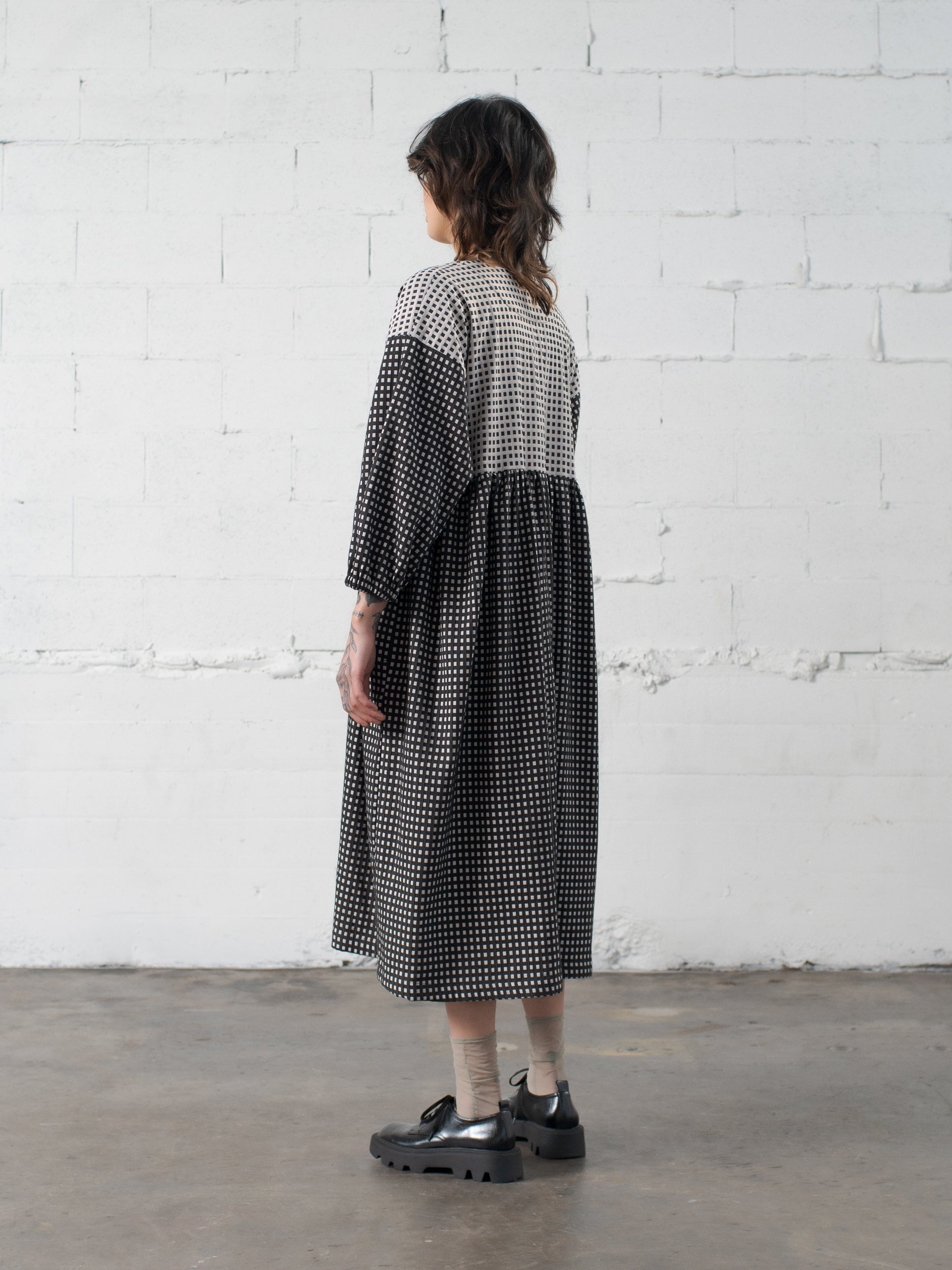 SAMPLE SALE - Calista Dress in Grid - S/M