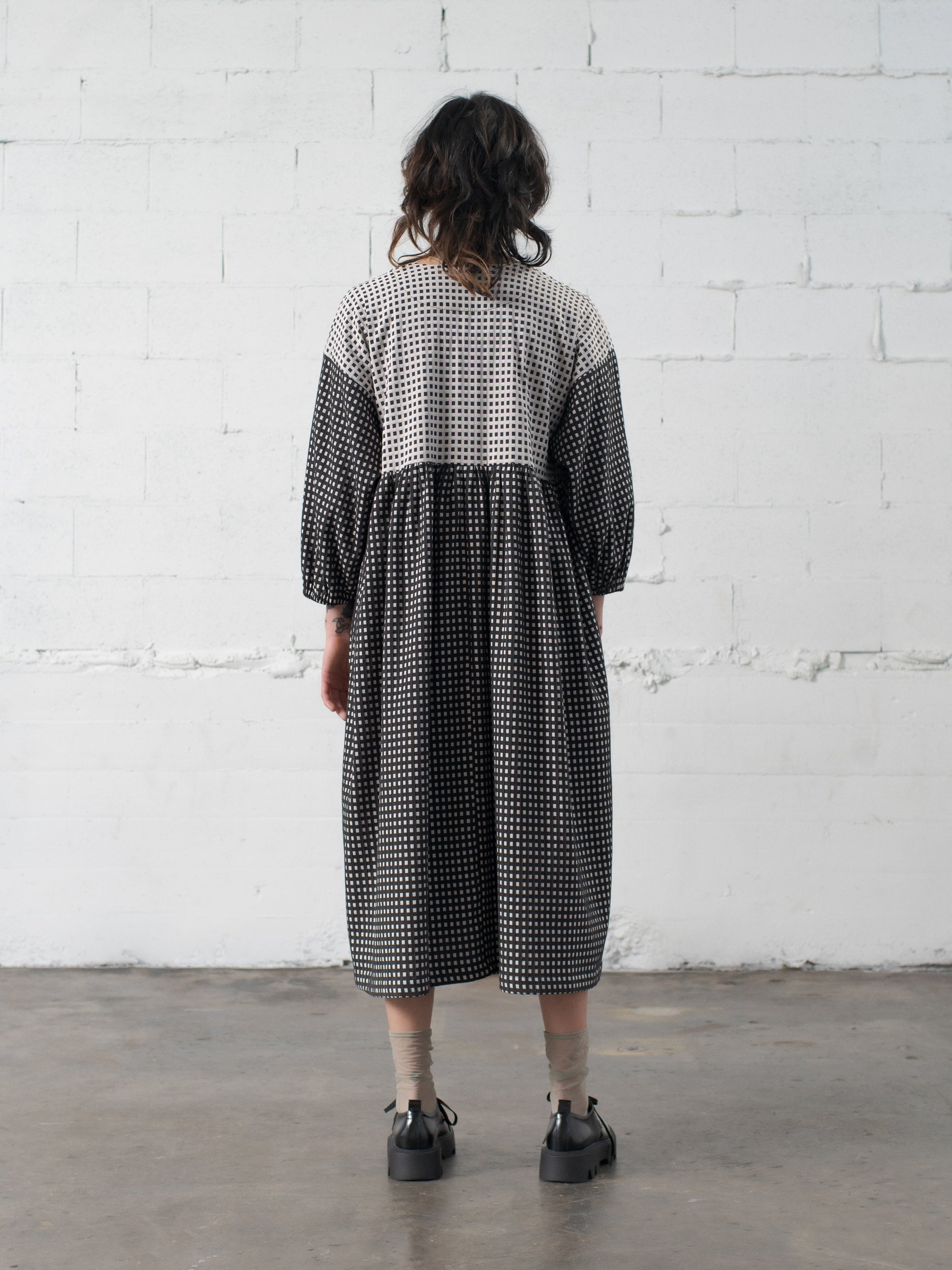 SAMPLE SALE - Calista Dress in Grid - S/M