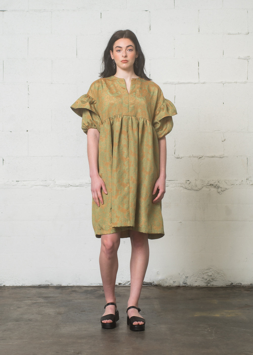SAMPLE SALE - Rhea Dress in Daisy Jacquard - S/M