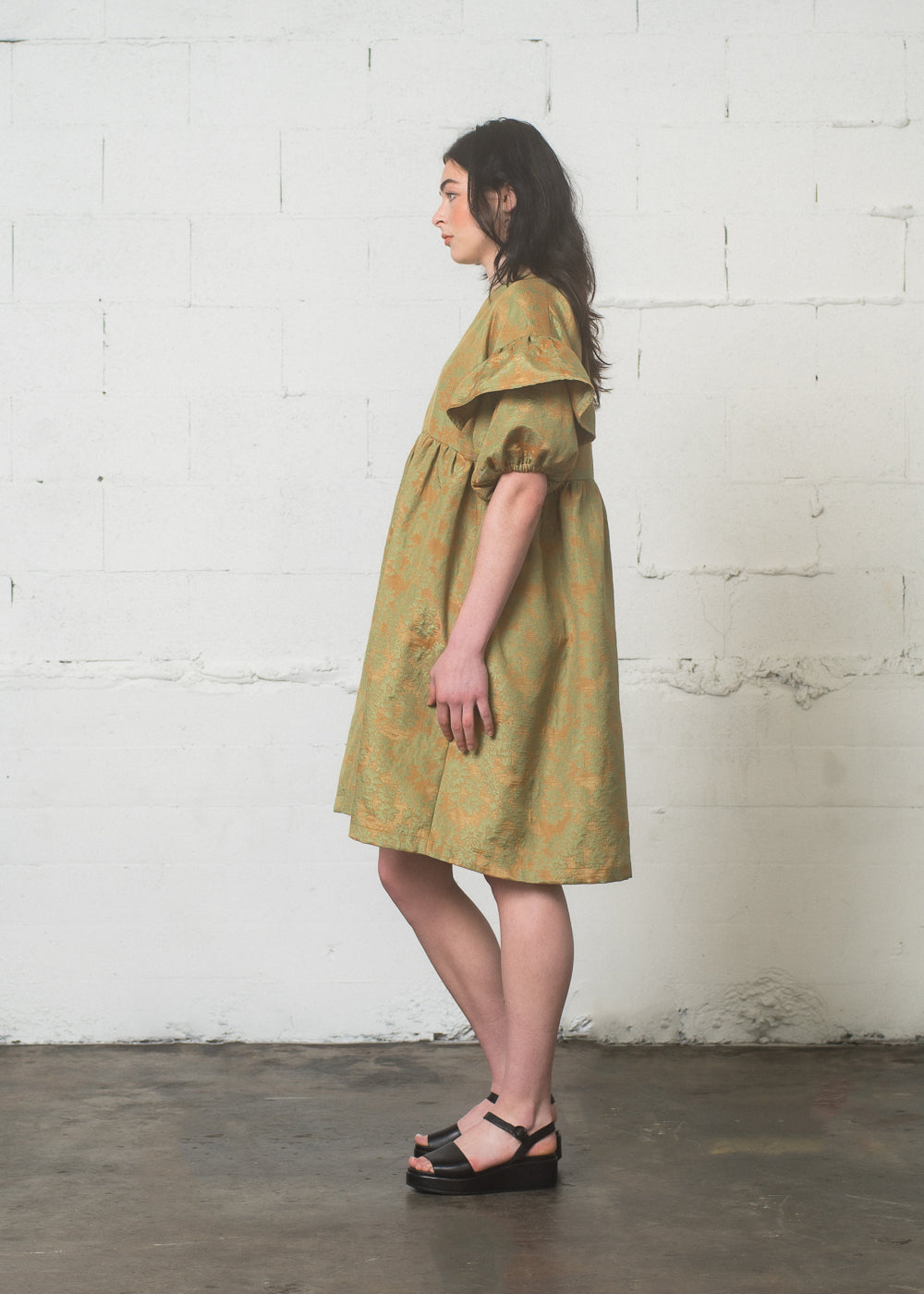 SAMPLE SALE - Rhea Dress in Daisy Jacquard - S/M