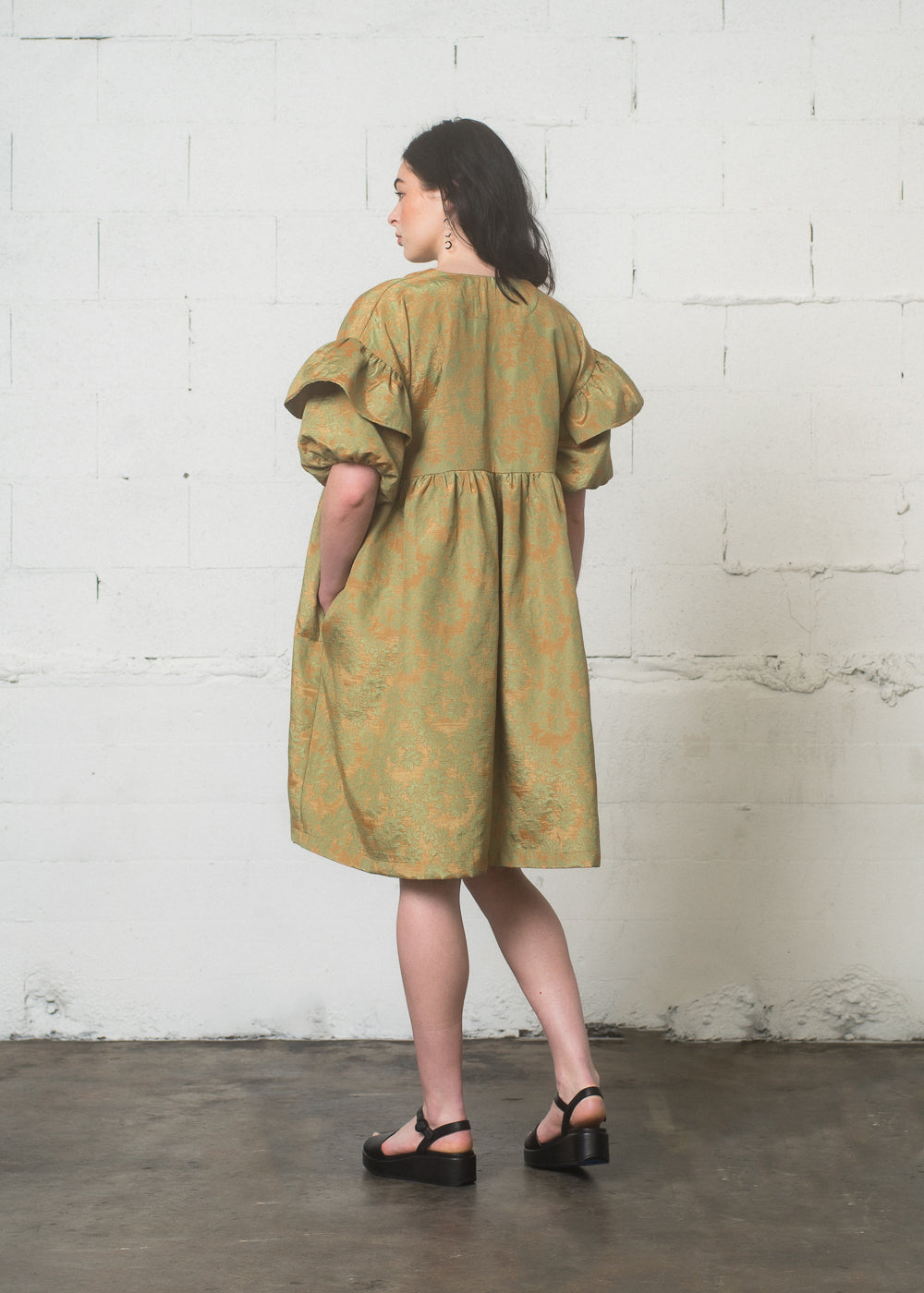 SAMPLE SALE - Rhea Dress in Daisy Jacquard - S/M