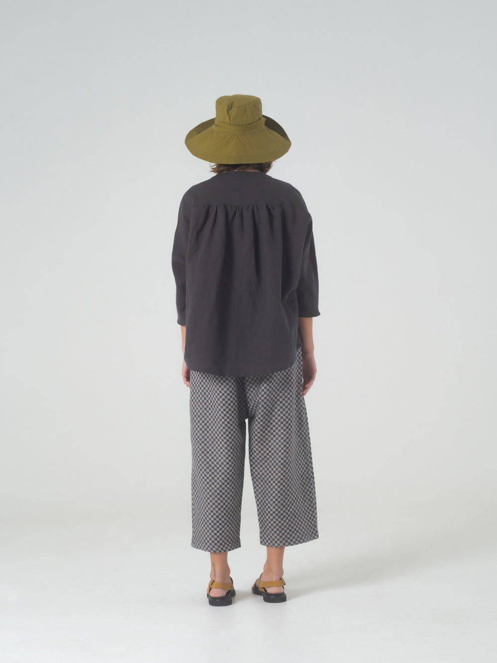 SAMPLE SALE - Hilma Top in Charcoal - SMALL