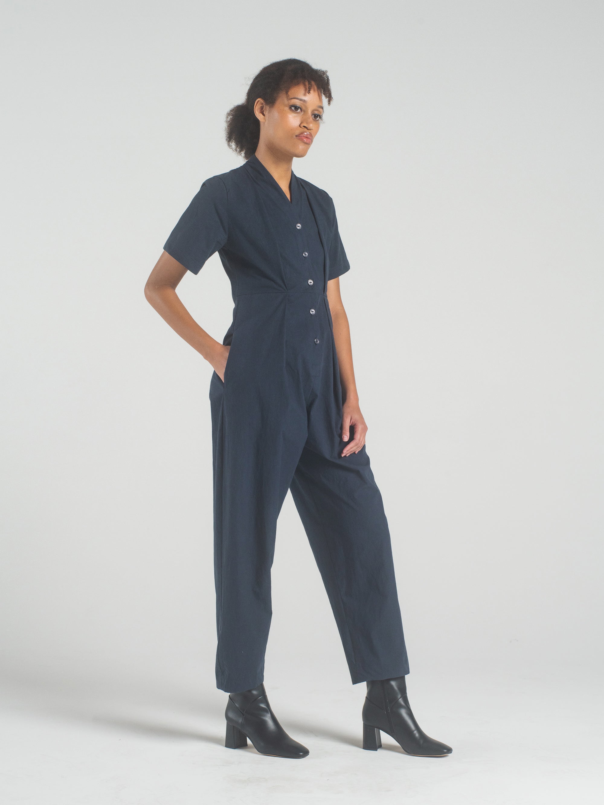 SAMPLE SALE - Emi Jumpsuit in Navy - SMALL