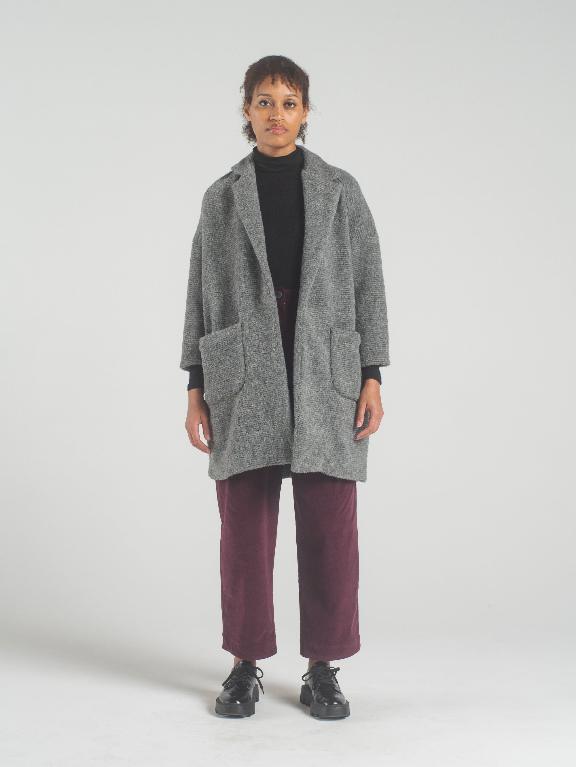 SAMPLE SALE - Anais Jacket in Heather Wool - SMALL