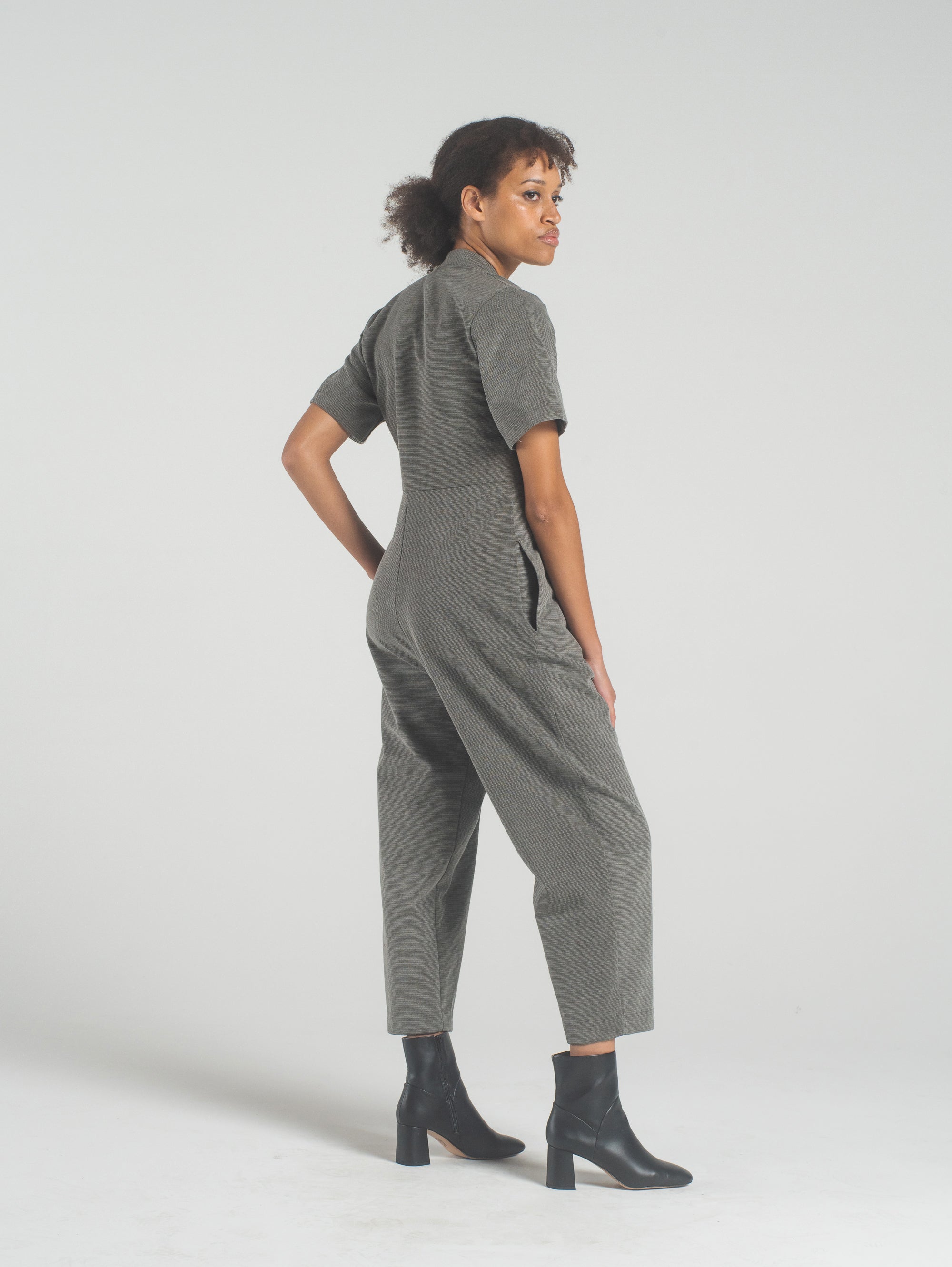 SAMPLE SALE - Emi Jumpsuit in Graphite - SMALL
