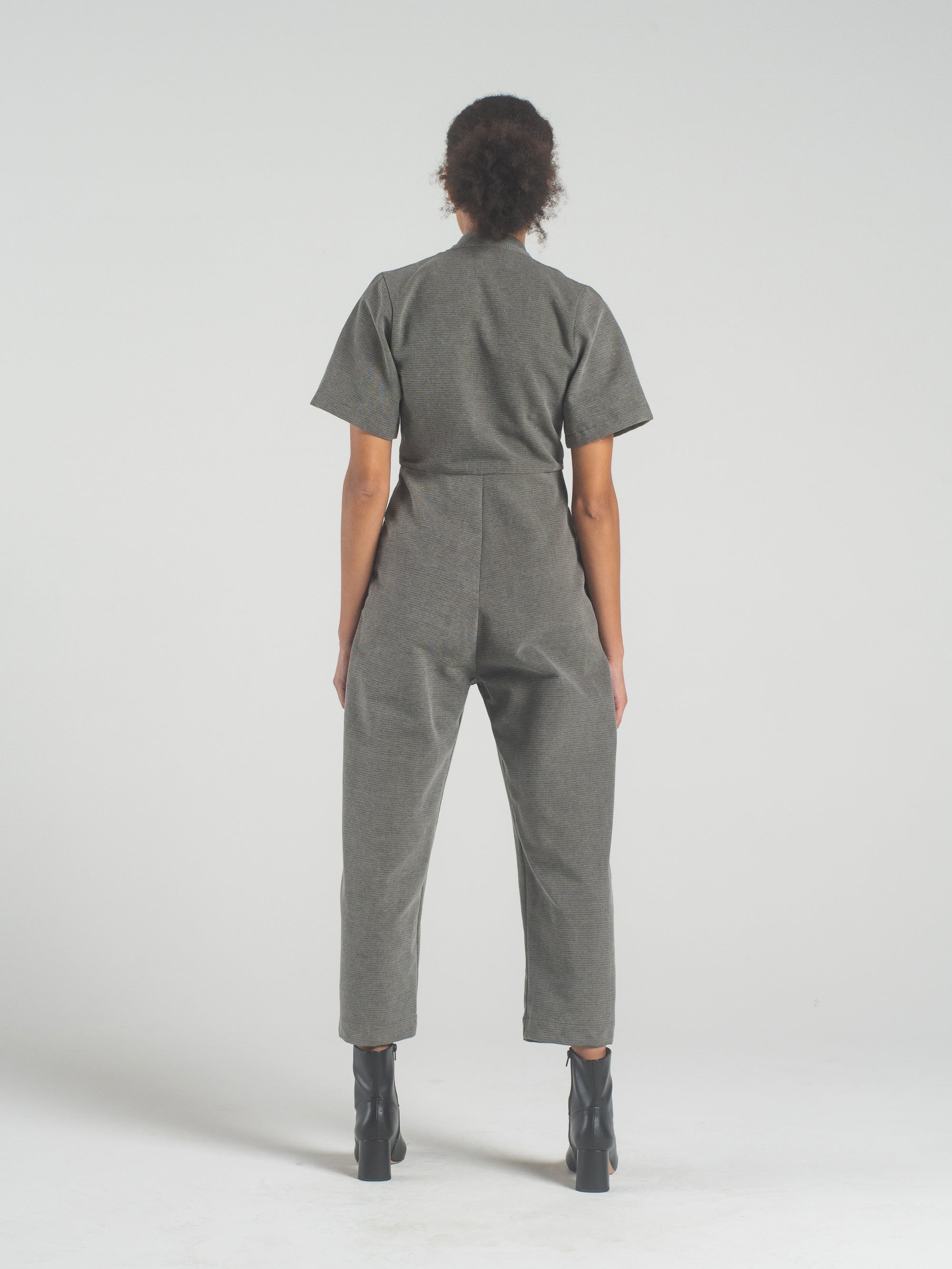 SAMPLE SALE - Emi Jumpsuit in Graphite - SMALL