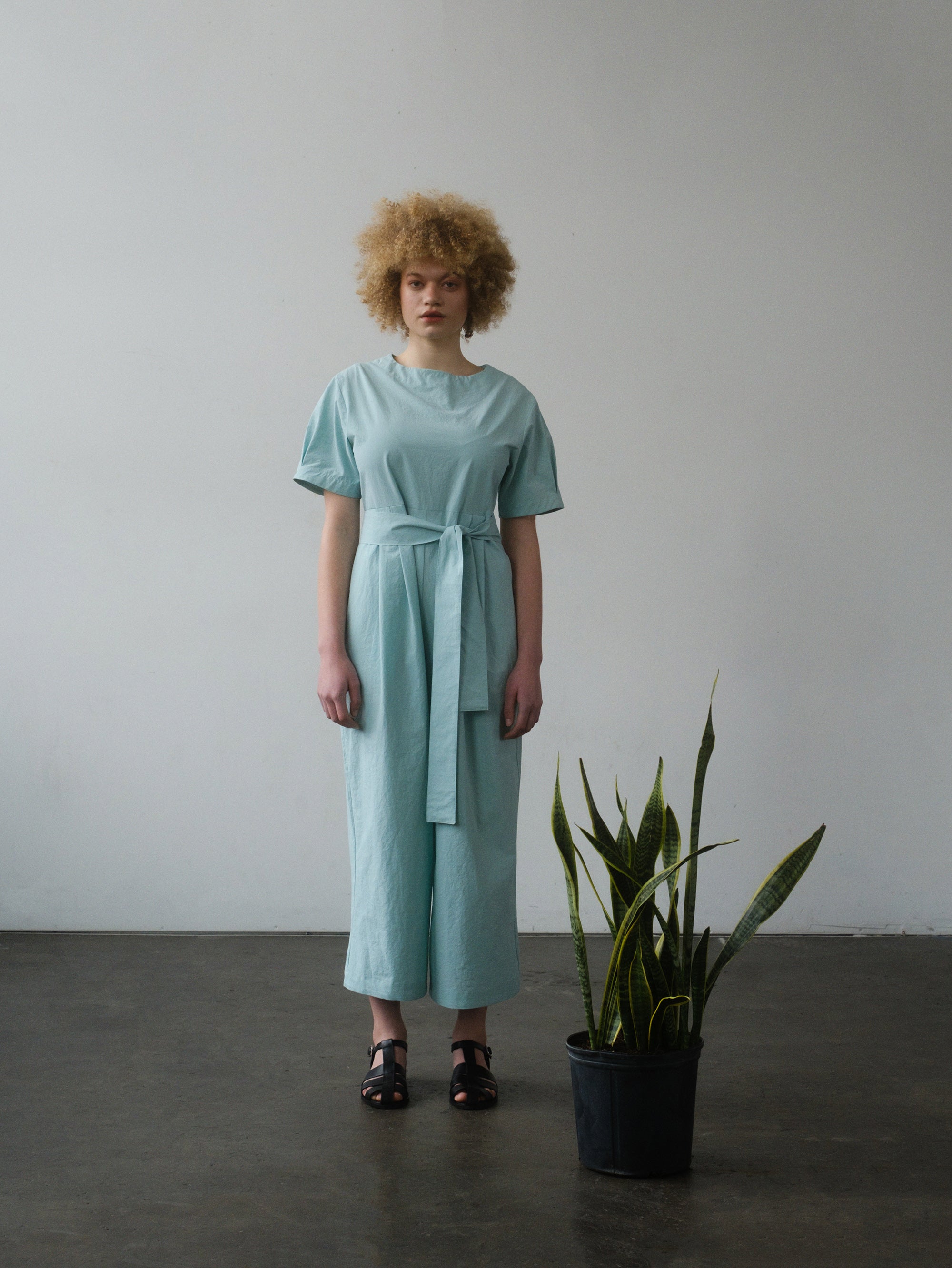 SAMPLE SALE - Milou Jumpsuit in Piscine - SMALL / STANDARD