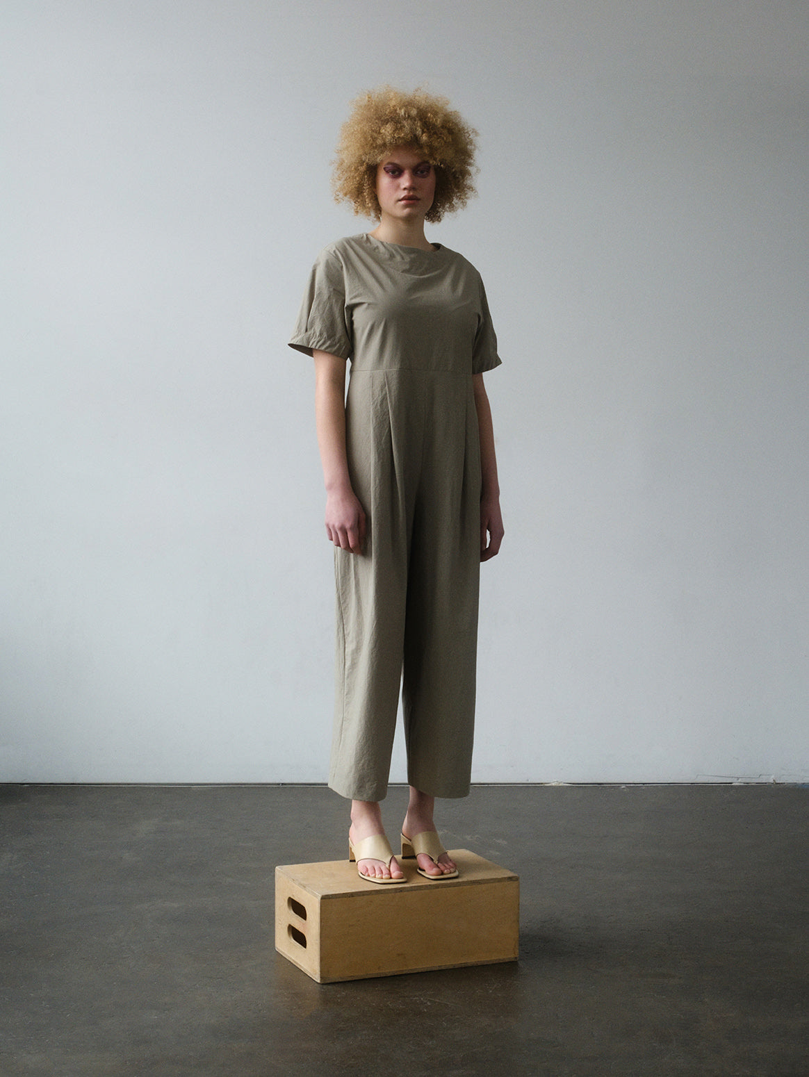 SAMPLE SALE - Milou Jumpsuit in Sage - SMALL / STANDARD