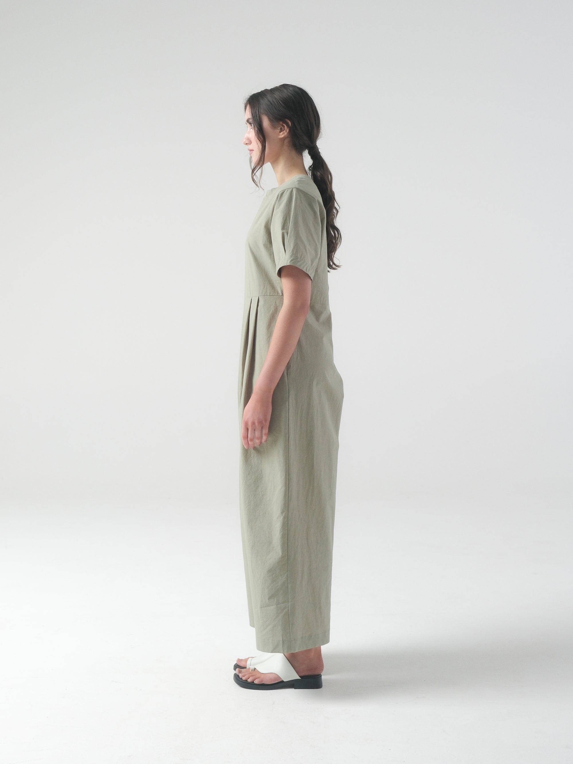 SAMPLE SALE - Milou Jumpsuit in Sage - SMALL / STANDARD