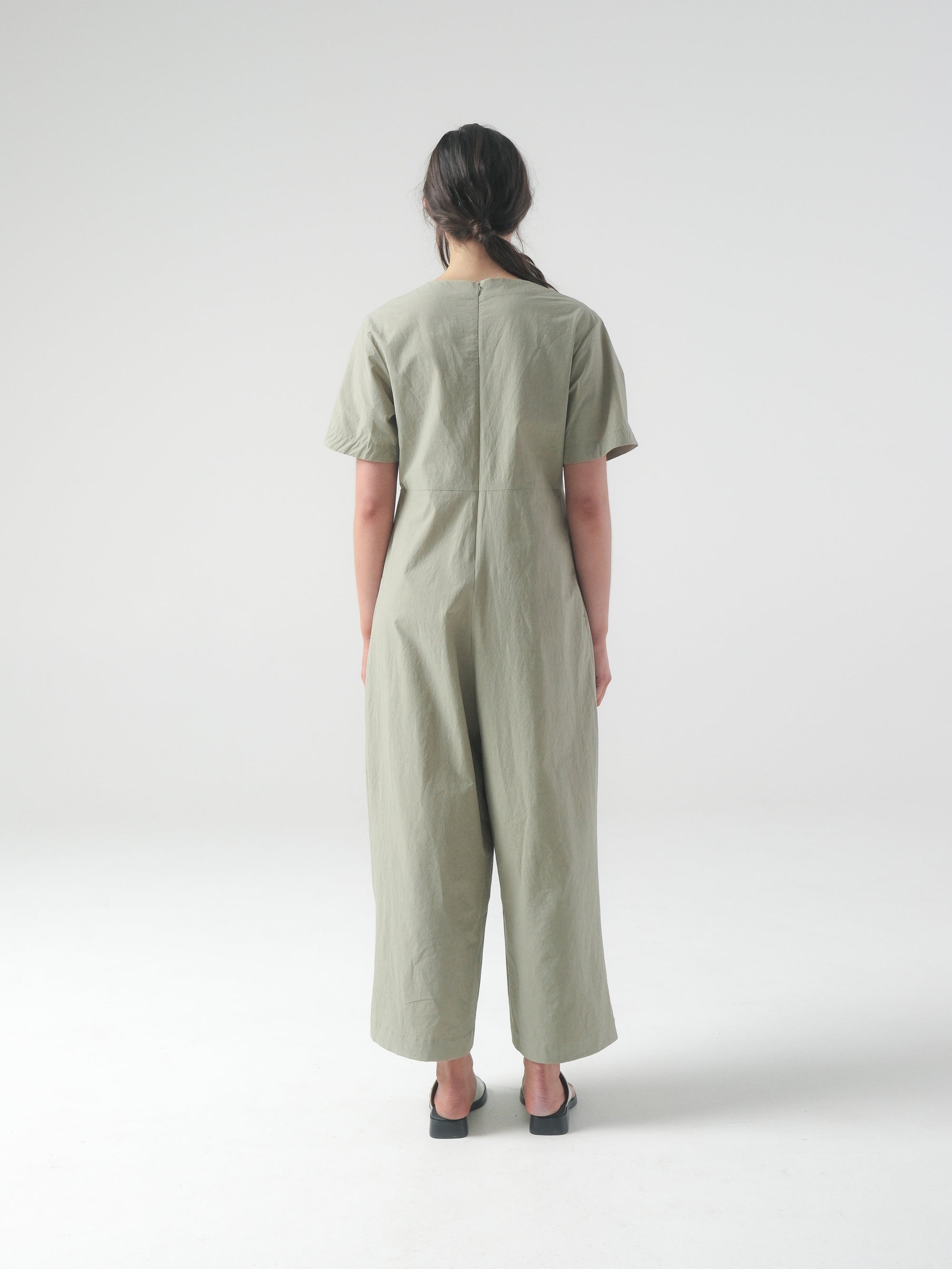 SAMPLE SALE - Milou Jumpsuit in Sage - SMALL / STANDARD