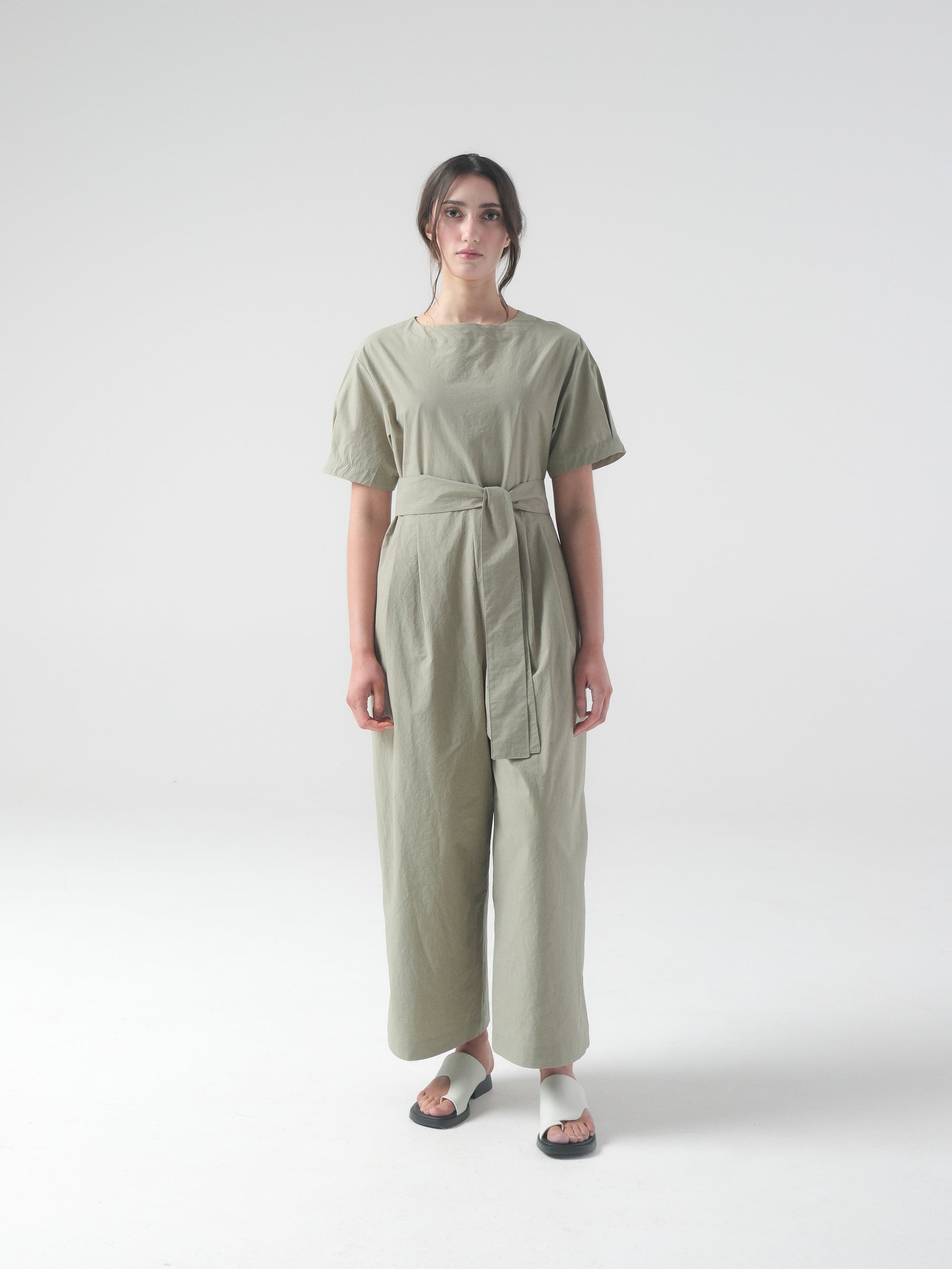 SAMPLE SALE - Milou Jumpsuit in Sage - SMALL / STANDARD