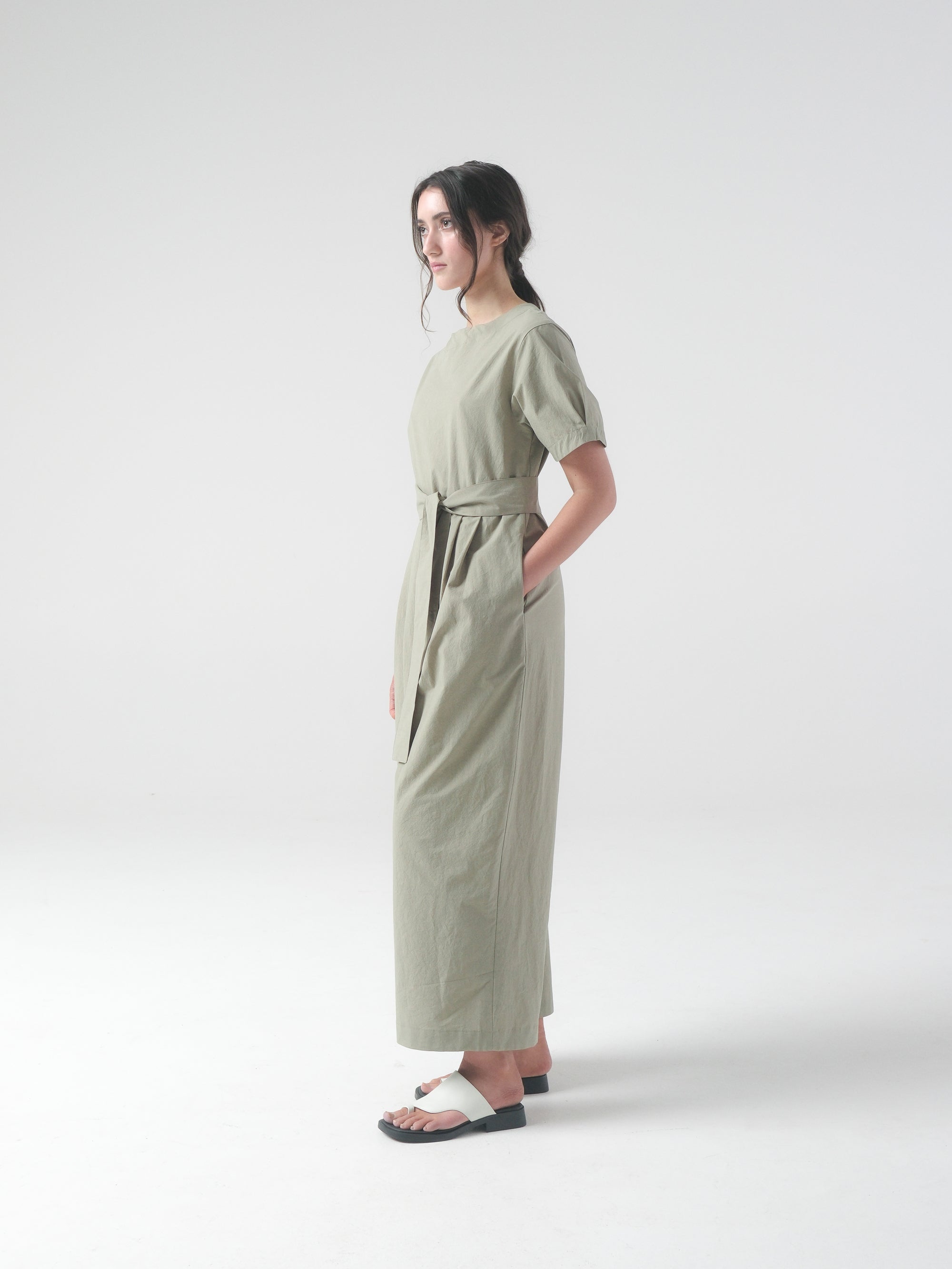 SAMPLE SALE - Milou Jumpsuit in Sage - SMALL / STANDARD
