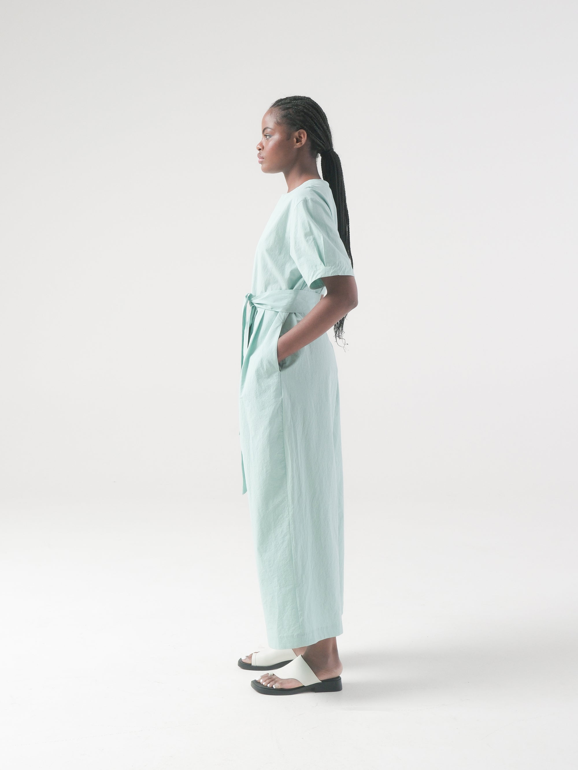 SAMPLE SALE - Milou Jumpsuit in Piscine - SMALL / STANDARD