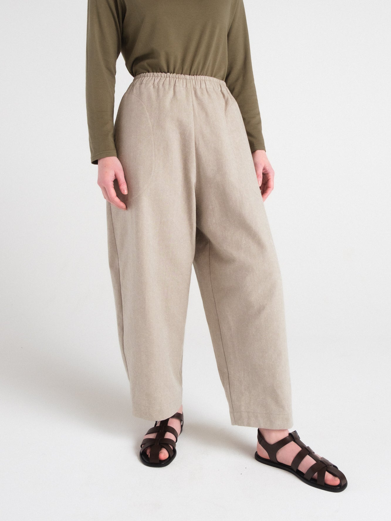Nuria Barrel Pant in Sagebrush Denim