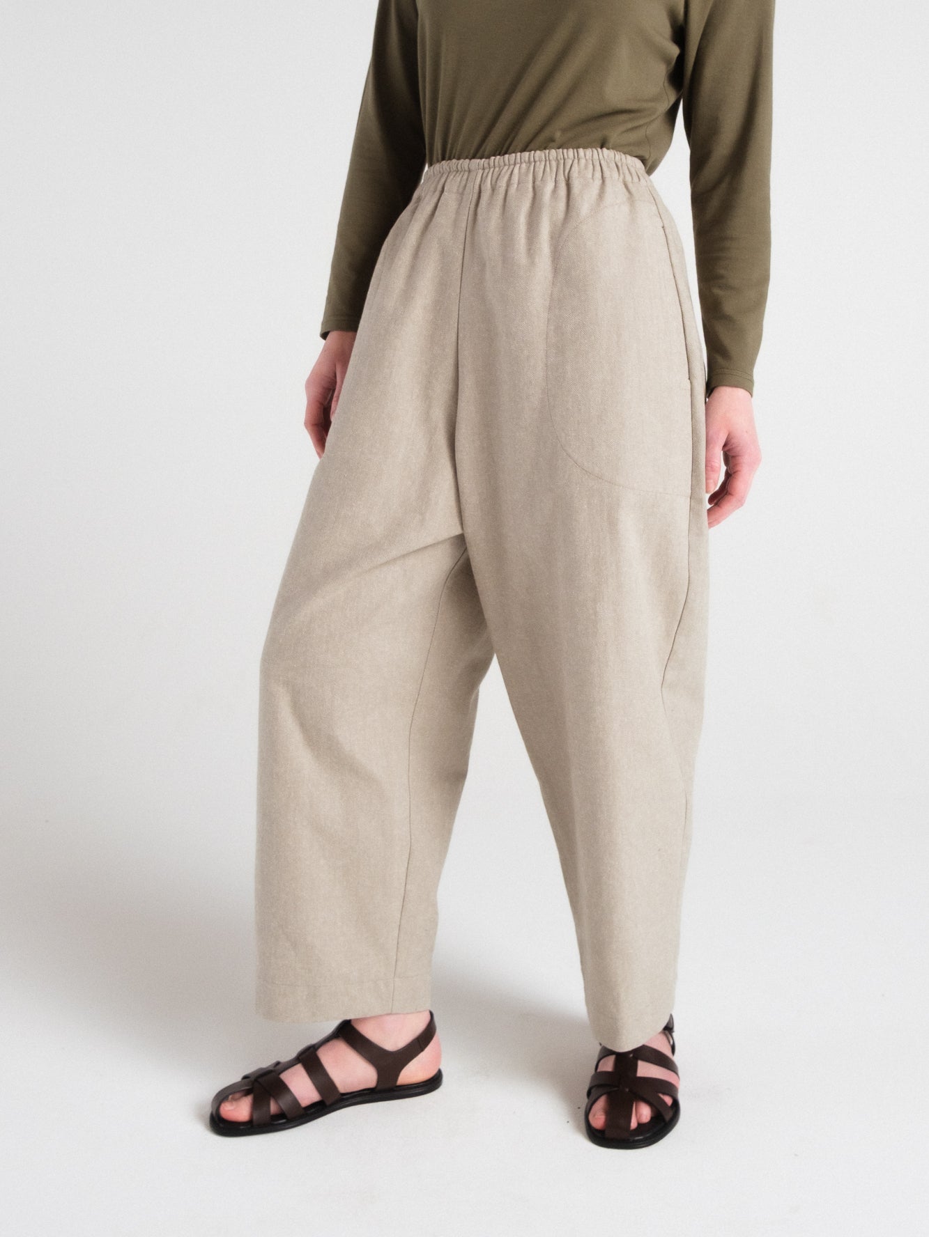 Nuria Barrel Pant in Sagebrush Denim