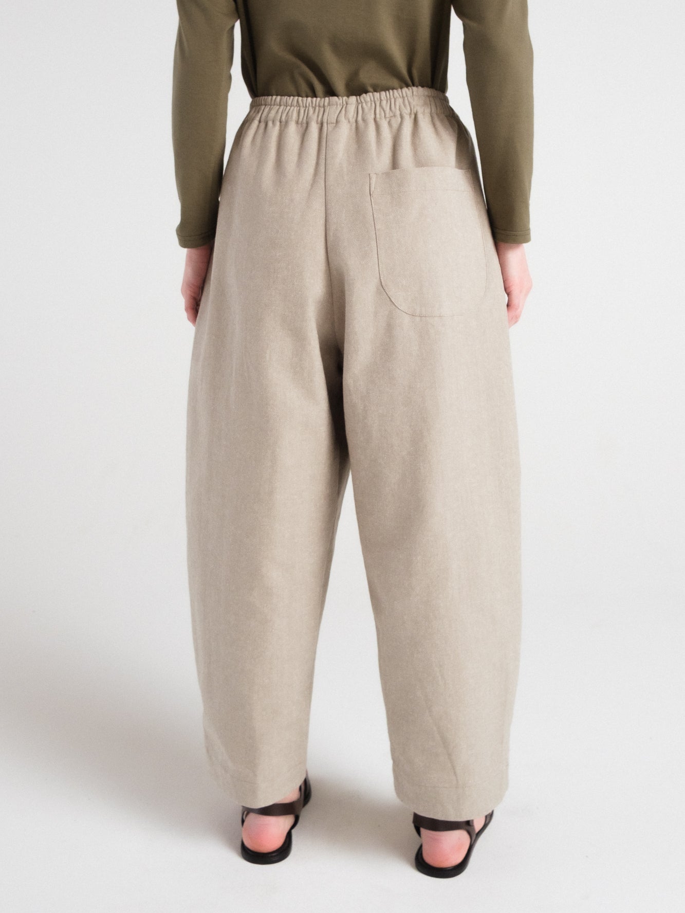 Nuria Barrel Pant in Sagebrush Denim
