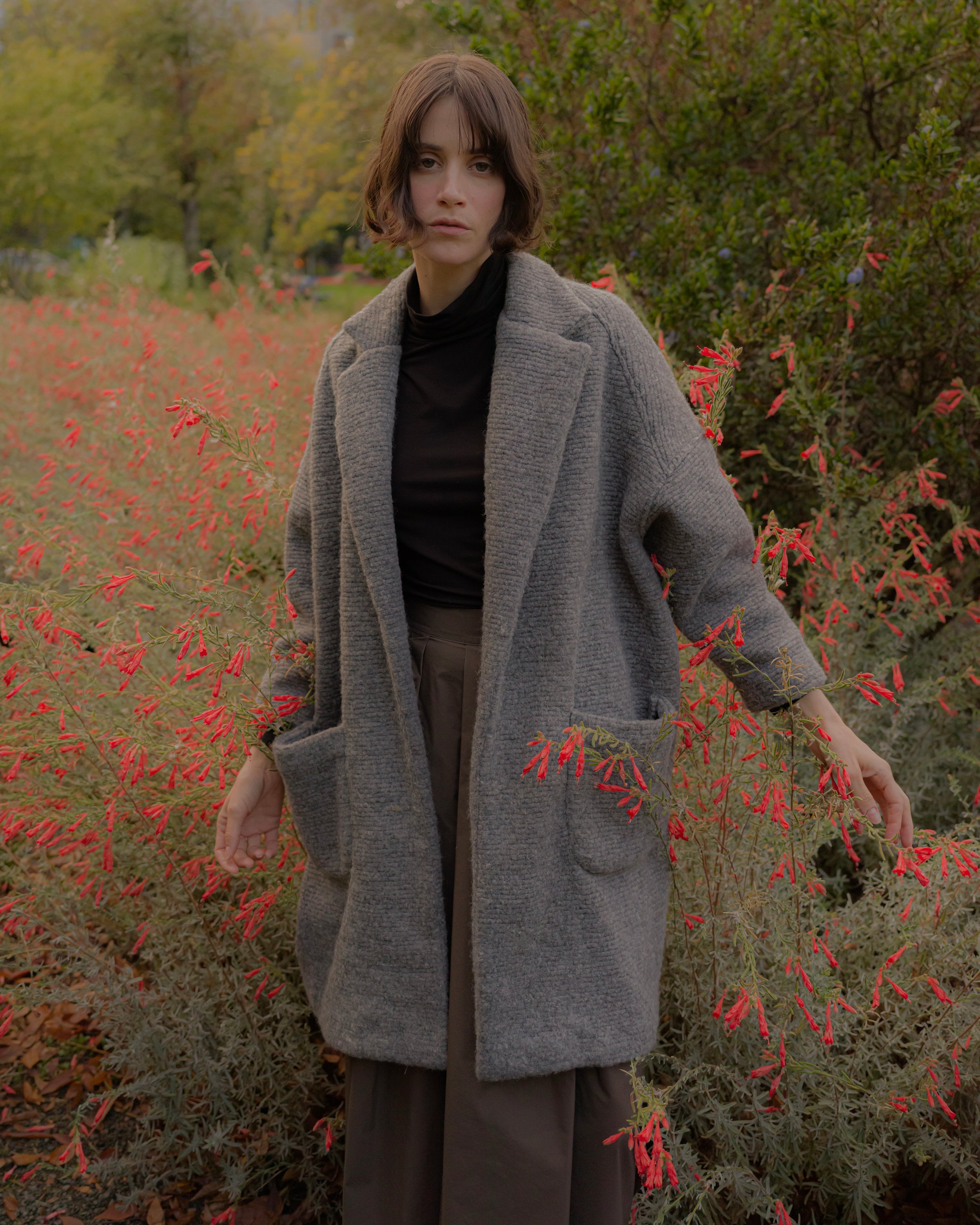 SAMPLE SALE - Anais Jacket in Heather Wool - SMALL