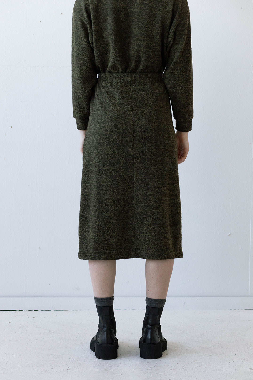 Bryn Skirt in Moss Marl