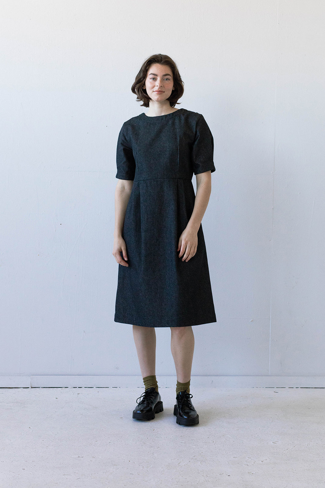 Milou Dress in Black Denim