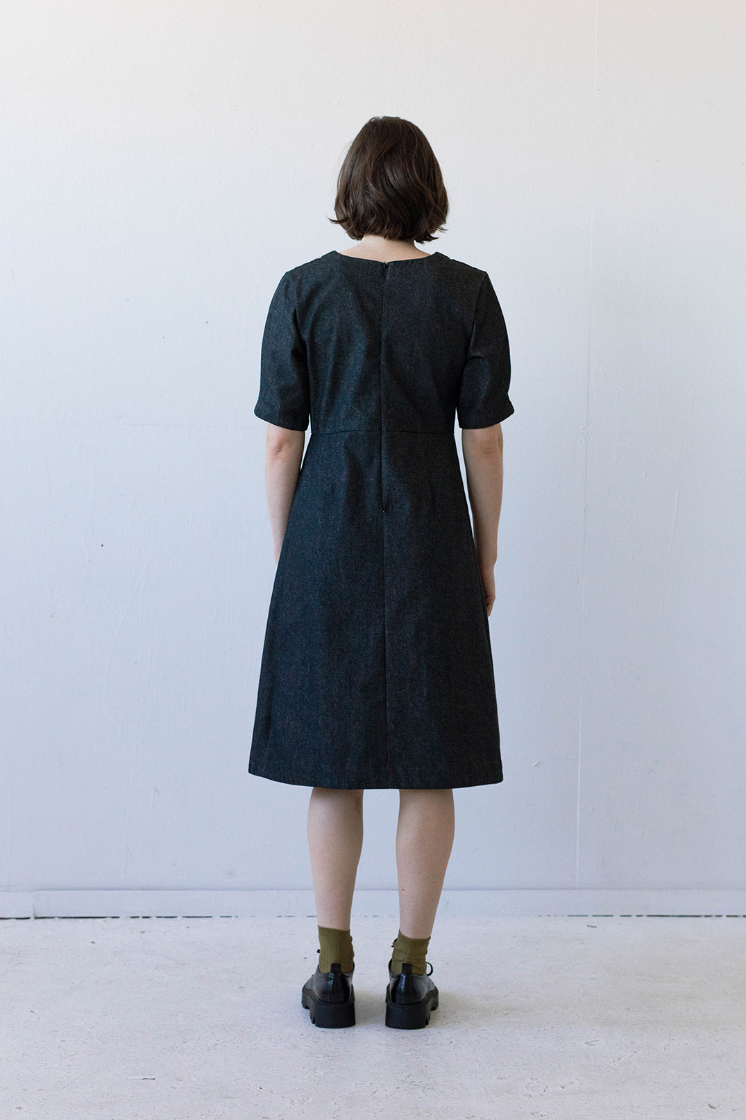 Milou Dress in Black Denim