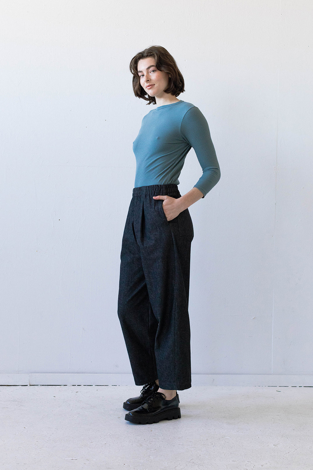 Winn Pant in Black Denim
