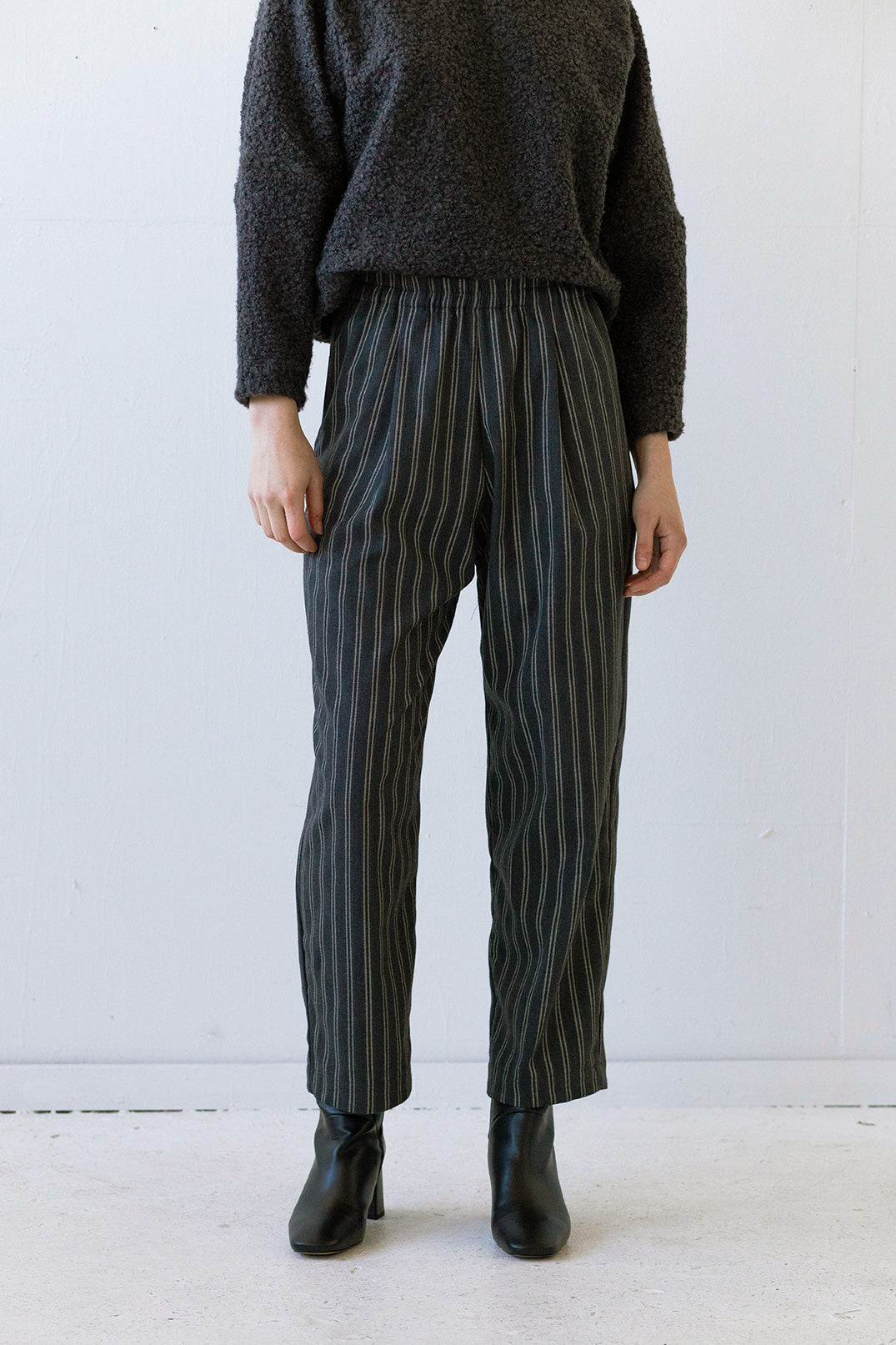 Winn Pant in Charcoal Pinstripe