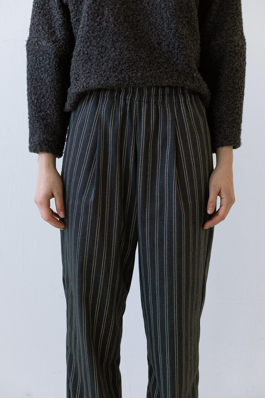 Winn Pant in Charcoal Pinstripe