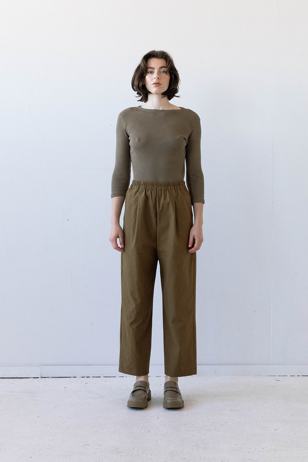 Winn Pant in Sepia Poplin