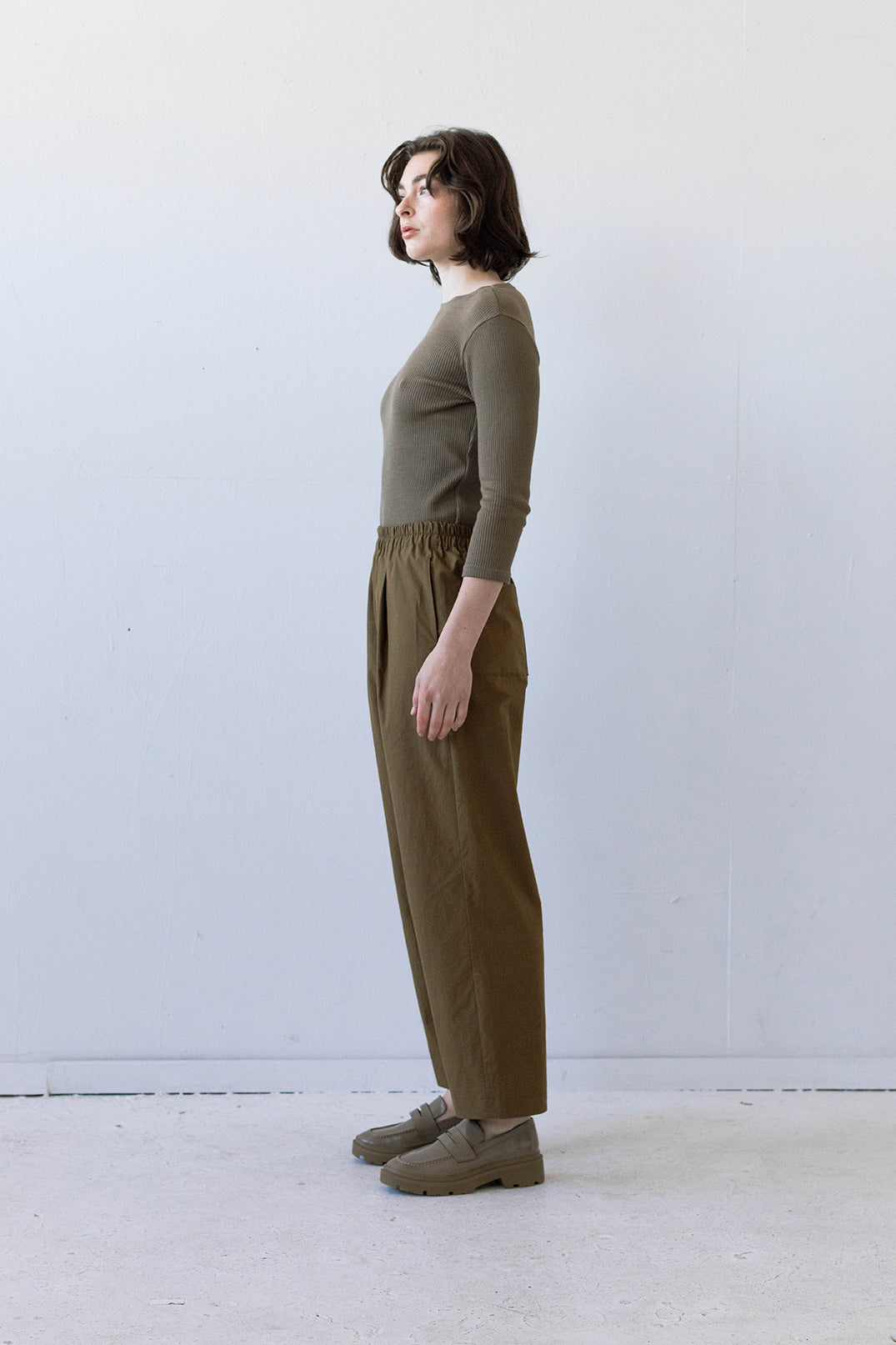 Winn Pant in Sepia Poplin