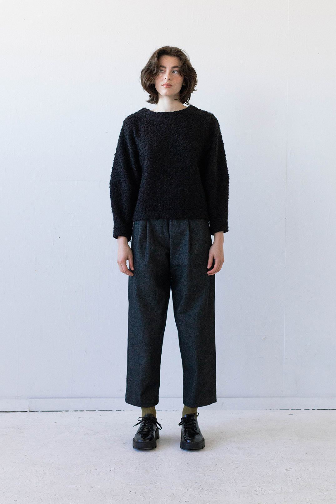 Sacha Sweater in Black Boucle