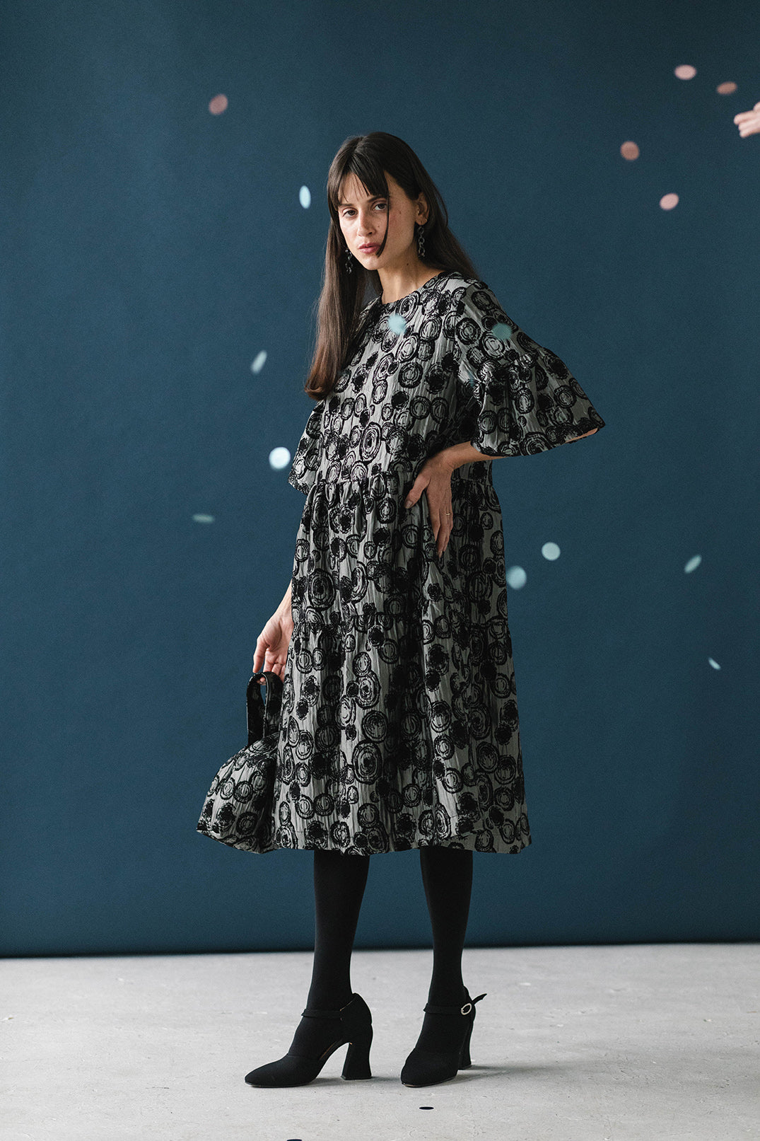 Artemis Dress in Stardust Jacquard