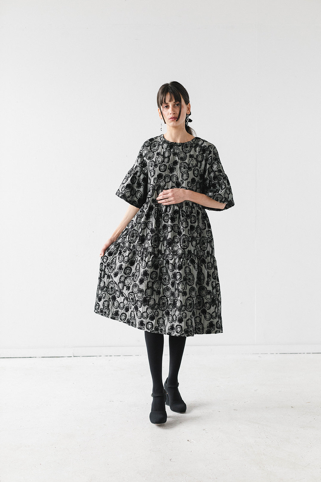 Artemis Dress in Stardust Jacquard