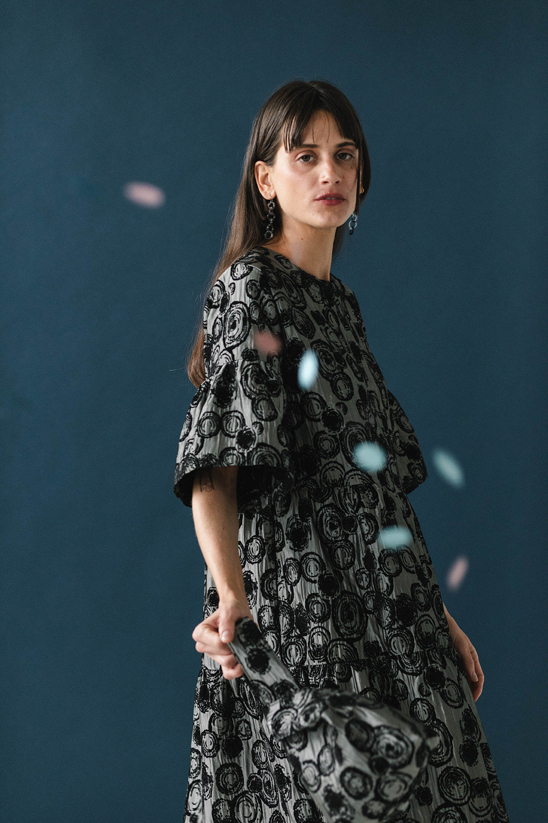 Artemis Dress in Stardust Jacquard