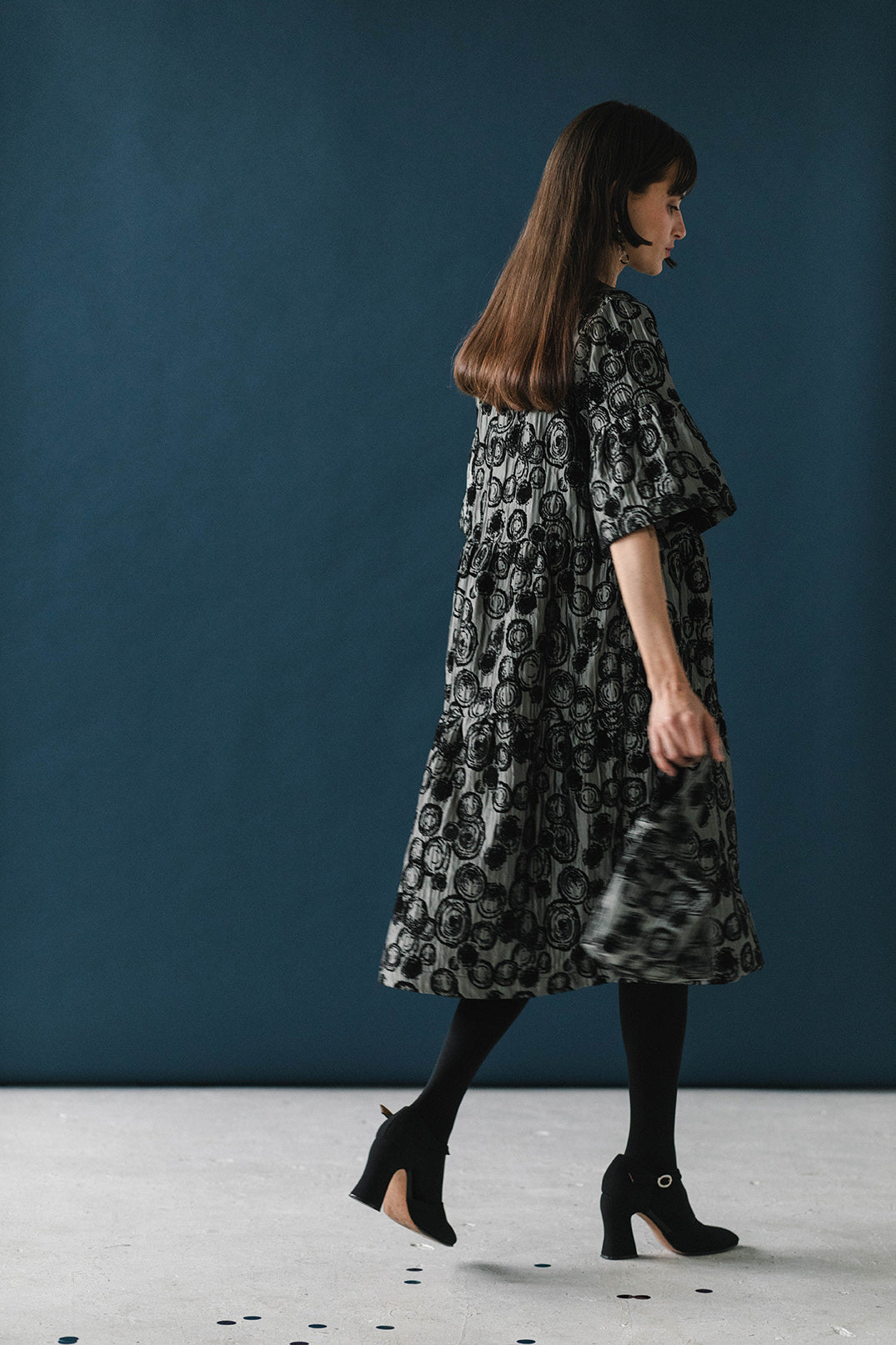 Artemis Dress in Stardust Jacquard