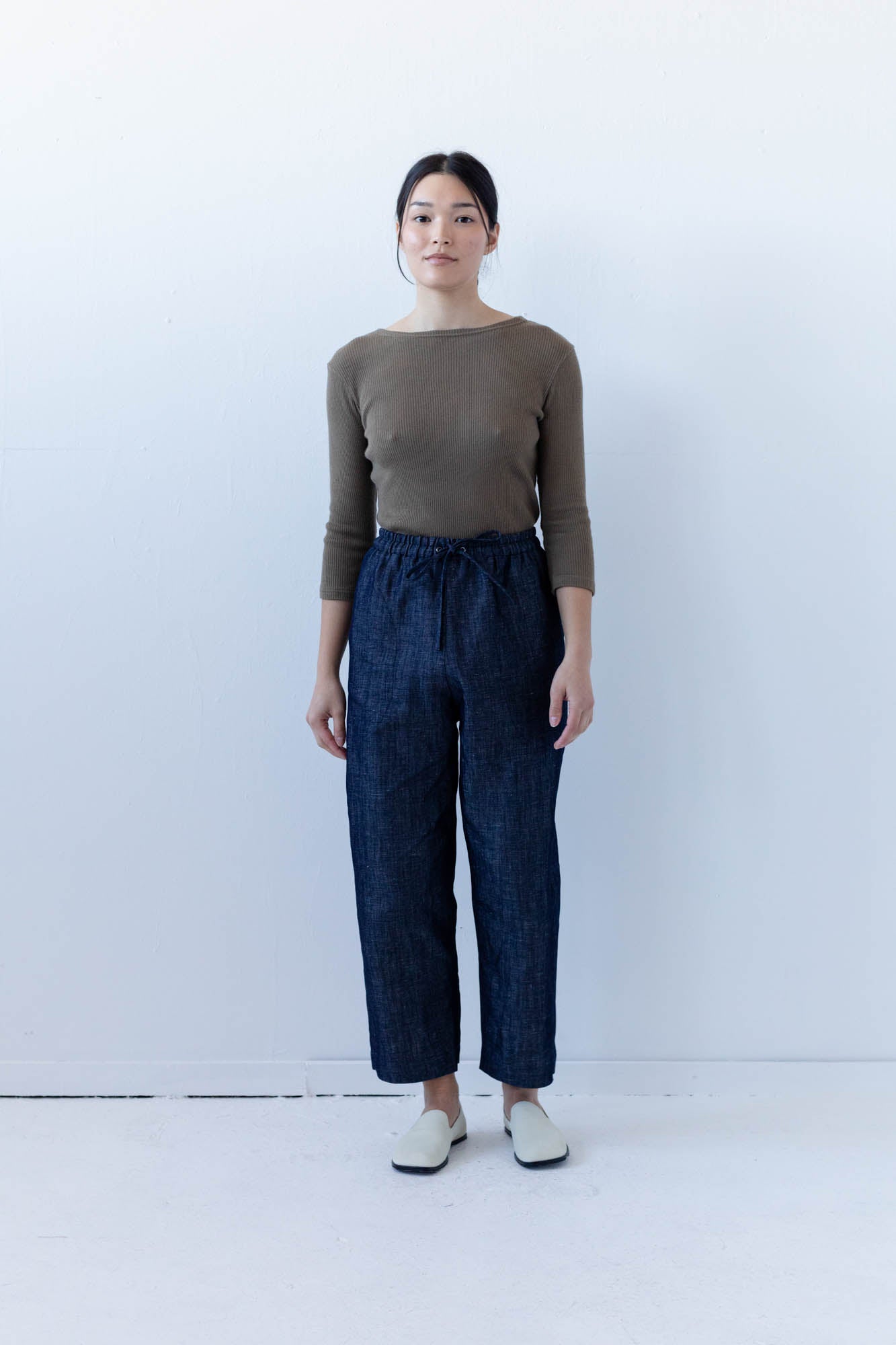 Nuria Pant in Linen Denim