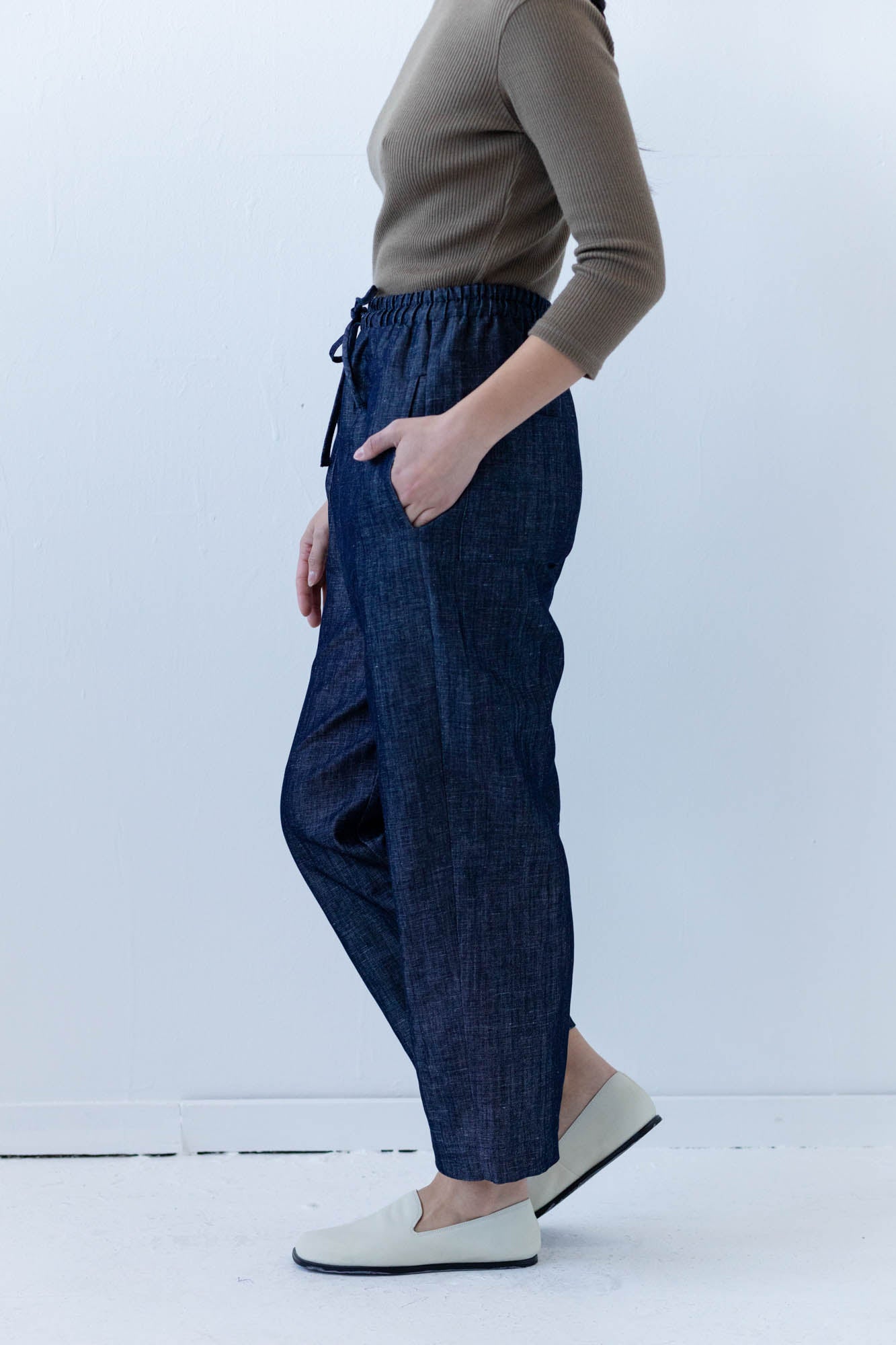 Nuria Pant in Linen Denim