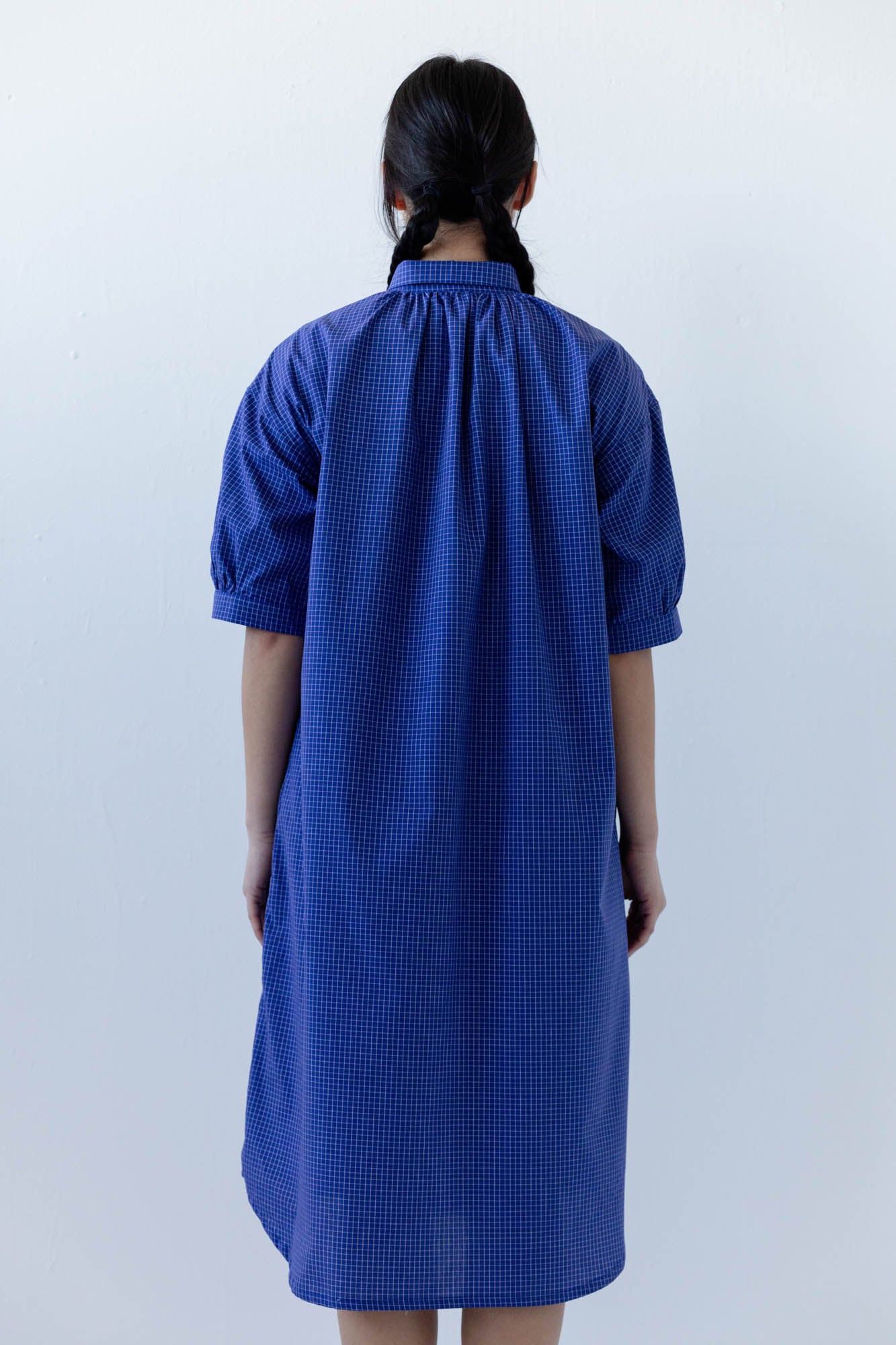 Arden Shirtdress in Blueberry Tattersall