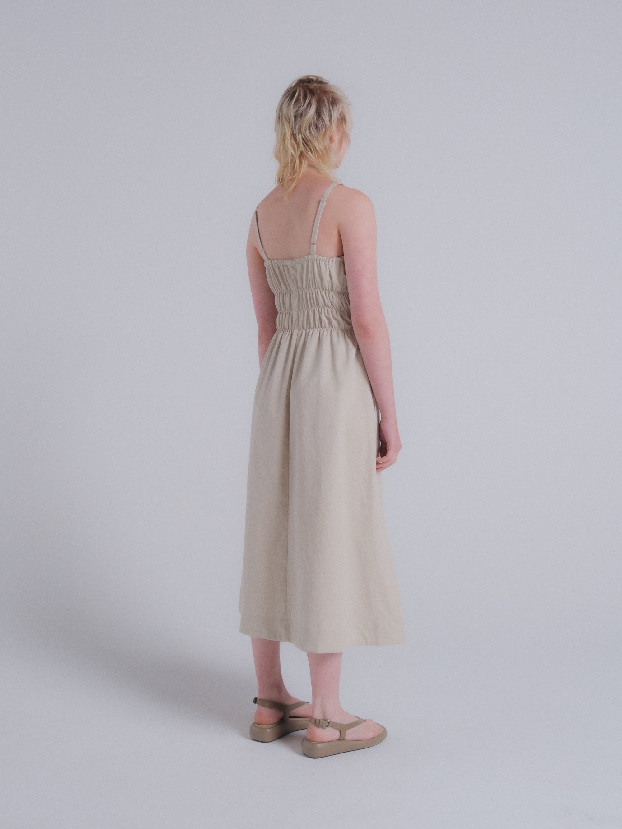 Verano Dress in Natural Twill