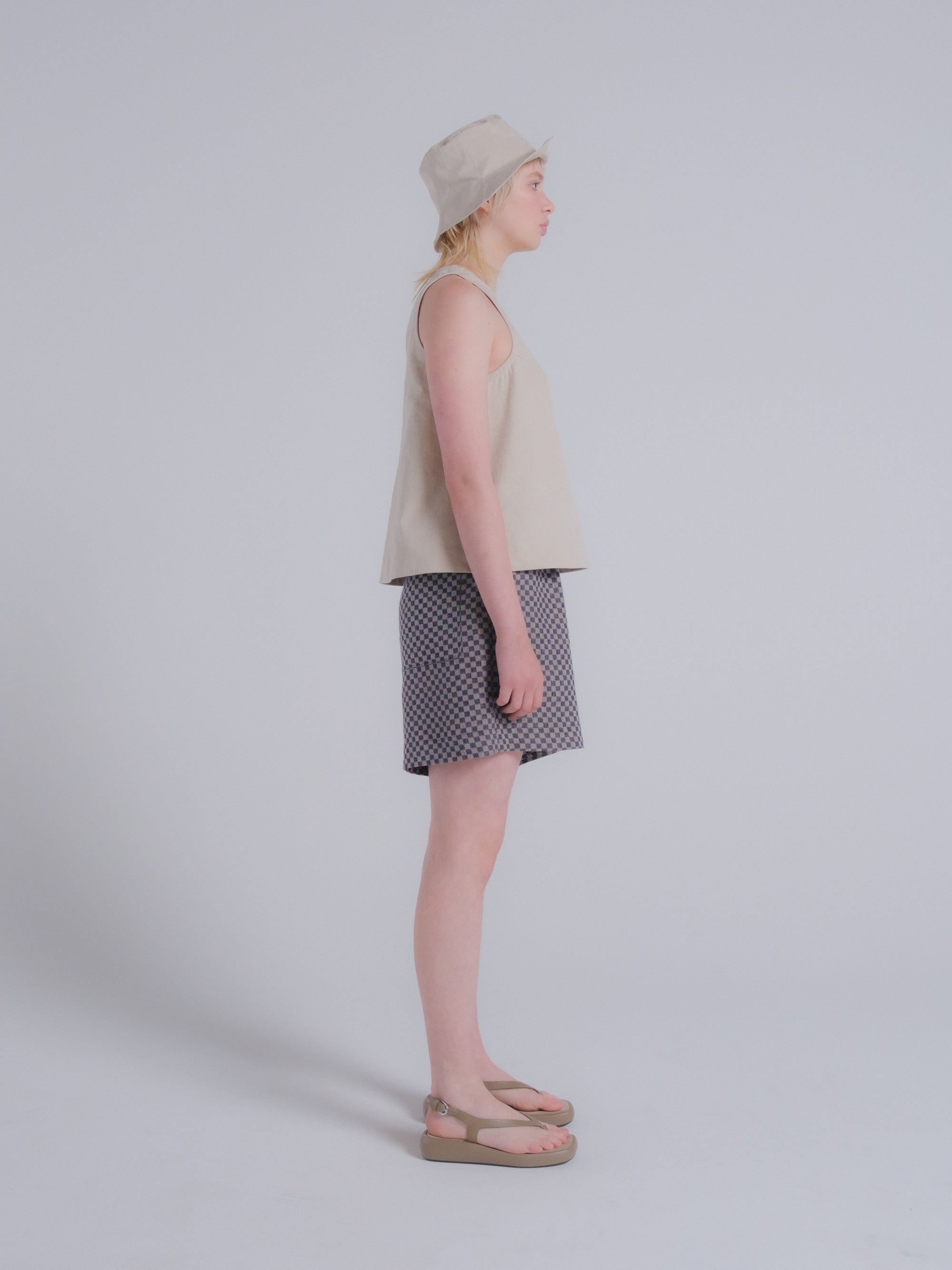 Clio Tank in Natural Twill