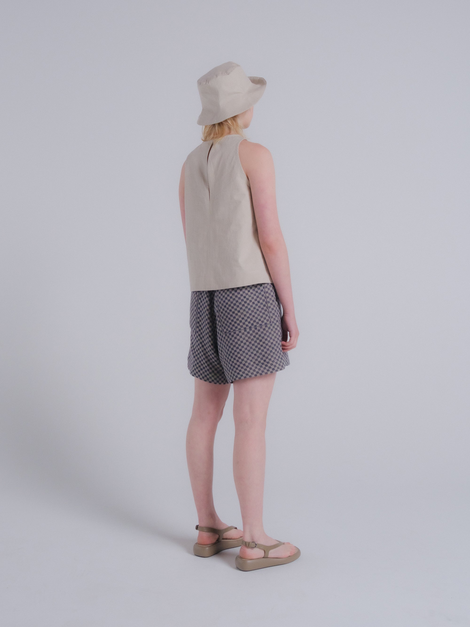 Clio Tank in Natural Twill