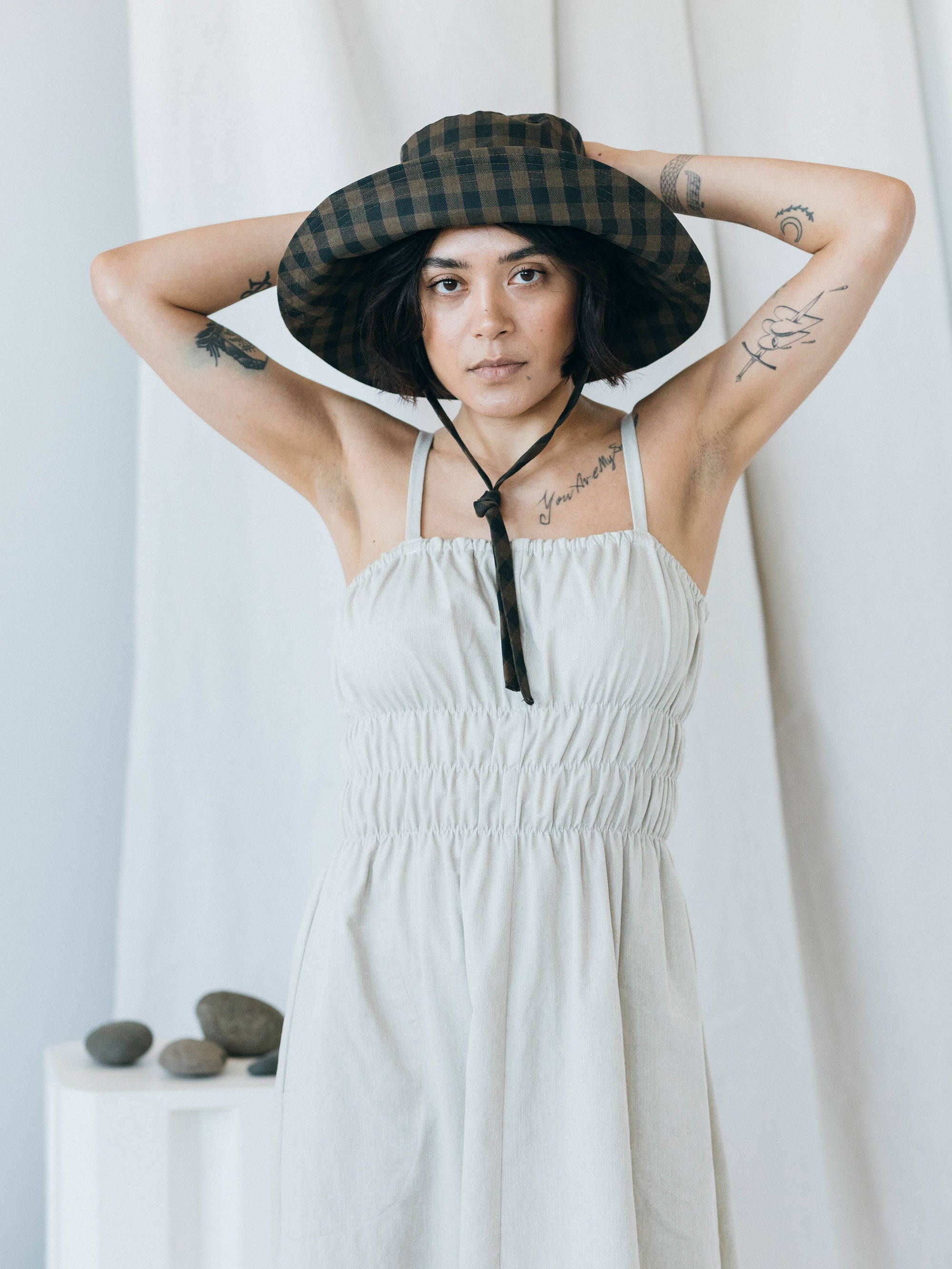 Verano Dress in Natural Twill