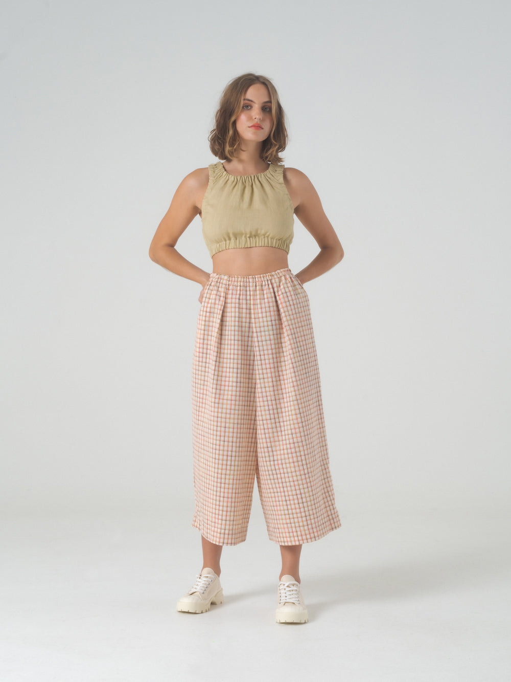 SAMPLE SALE - Dylan Culotte in Peach Melba - SMALL