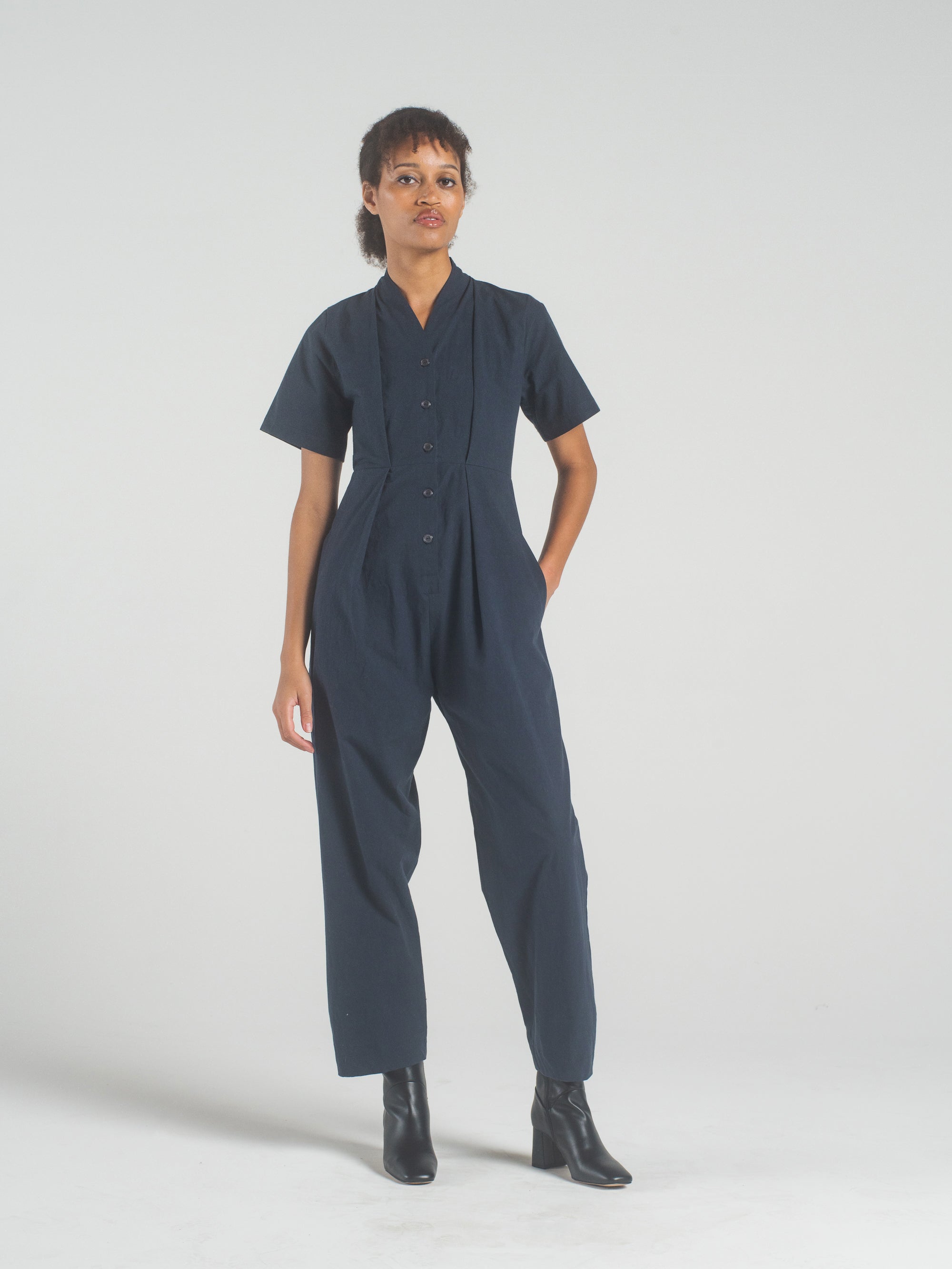 SAMPLE SALE - Emi Jumpsuit in Navy - SMALL