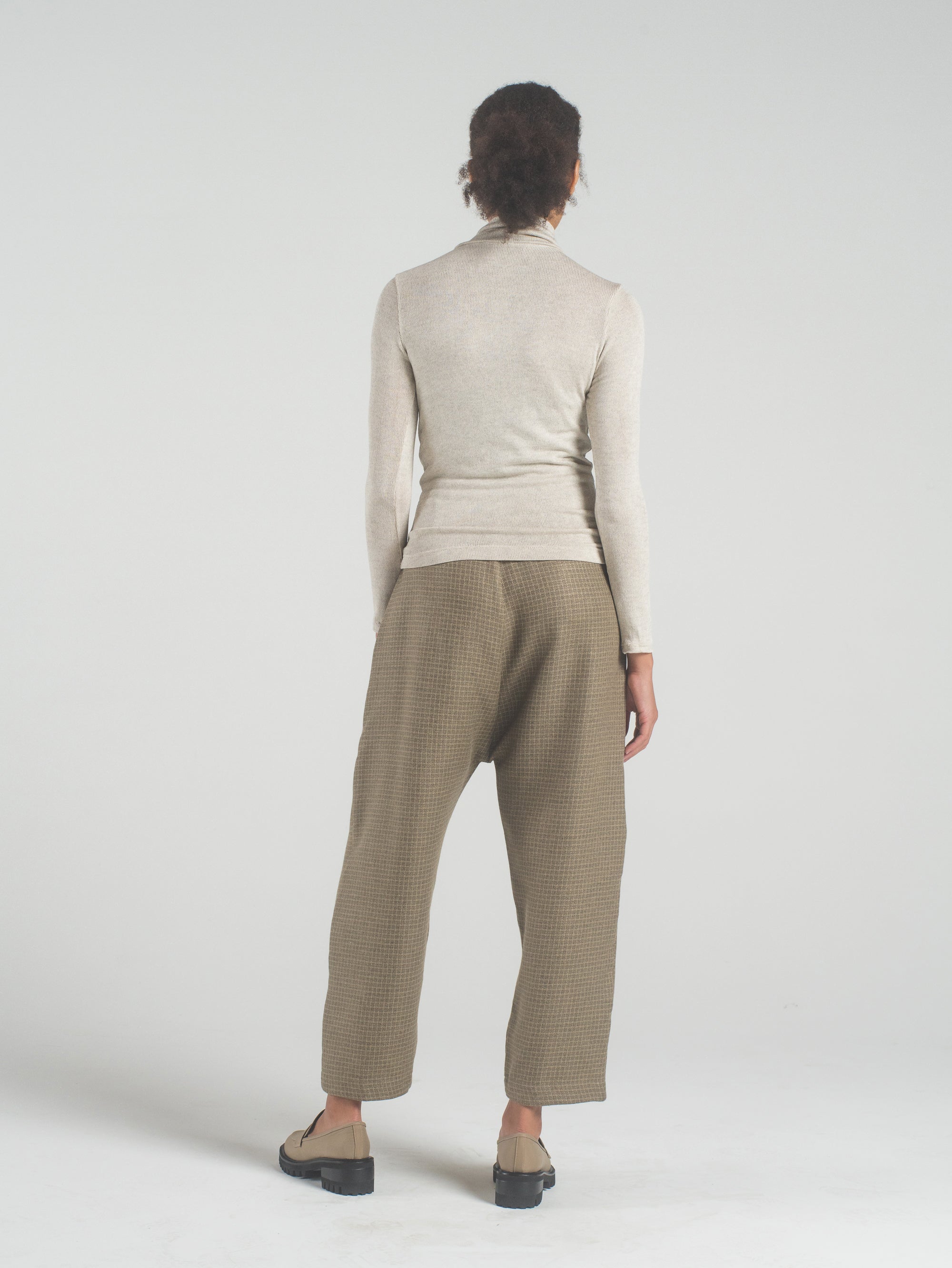 SAMPLE SALE - Delfina Turtleneck in Oyster Knit - SMALL