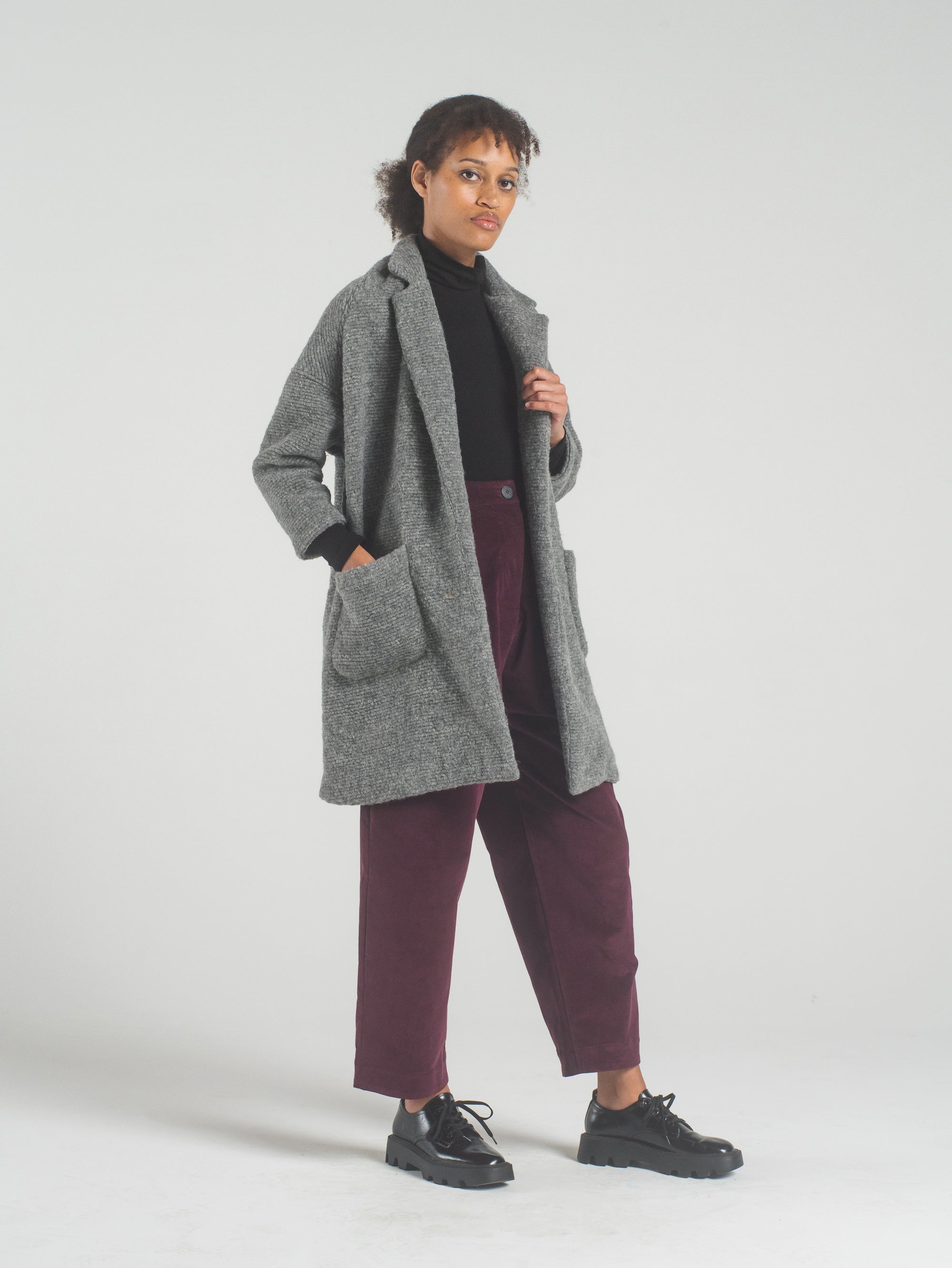 SAMPLE SALE - Anais Jacket in Heather Wool - SMALL