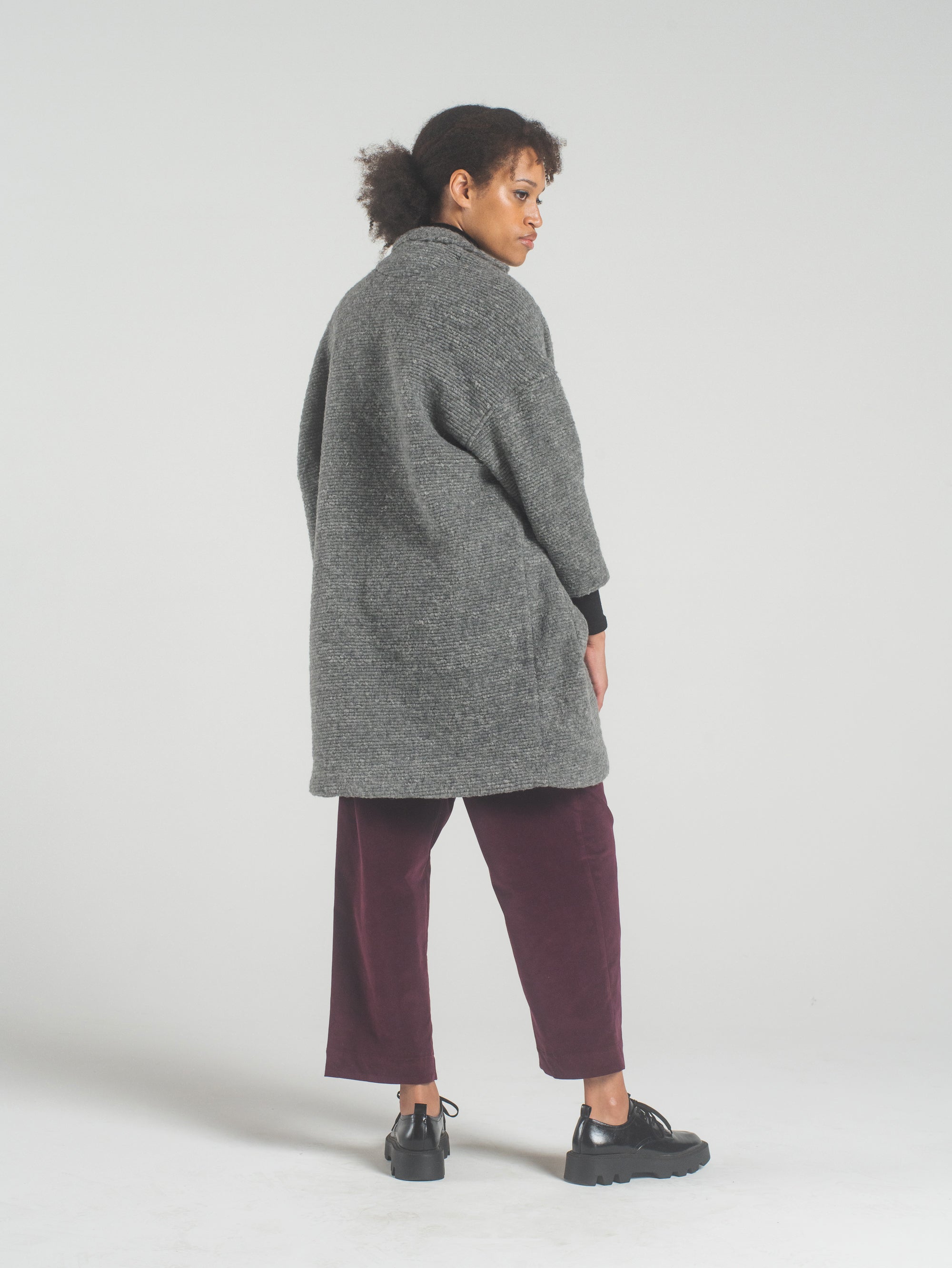 SAMPLE SALE - Anais Jacket in Heather Wool - SMALL