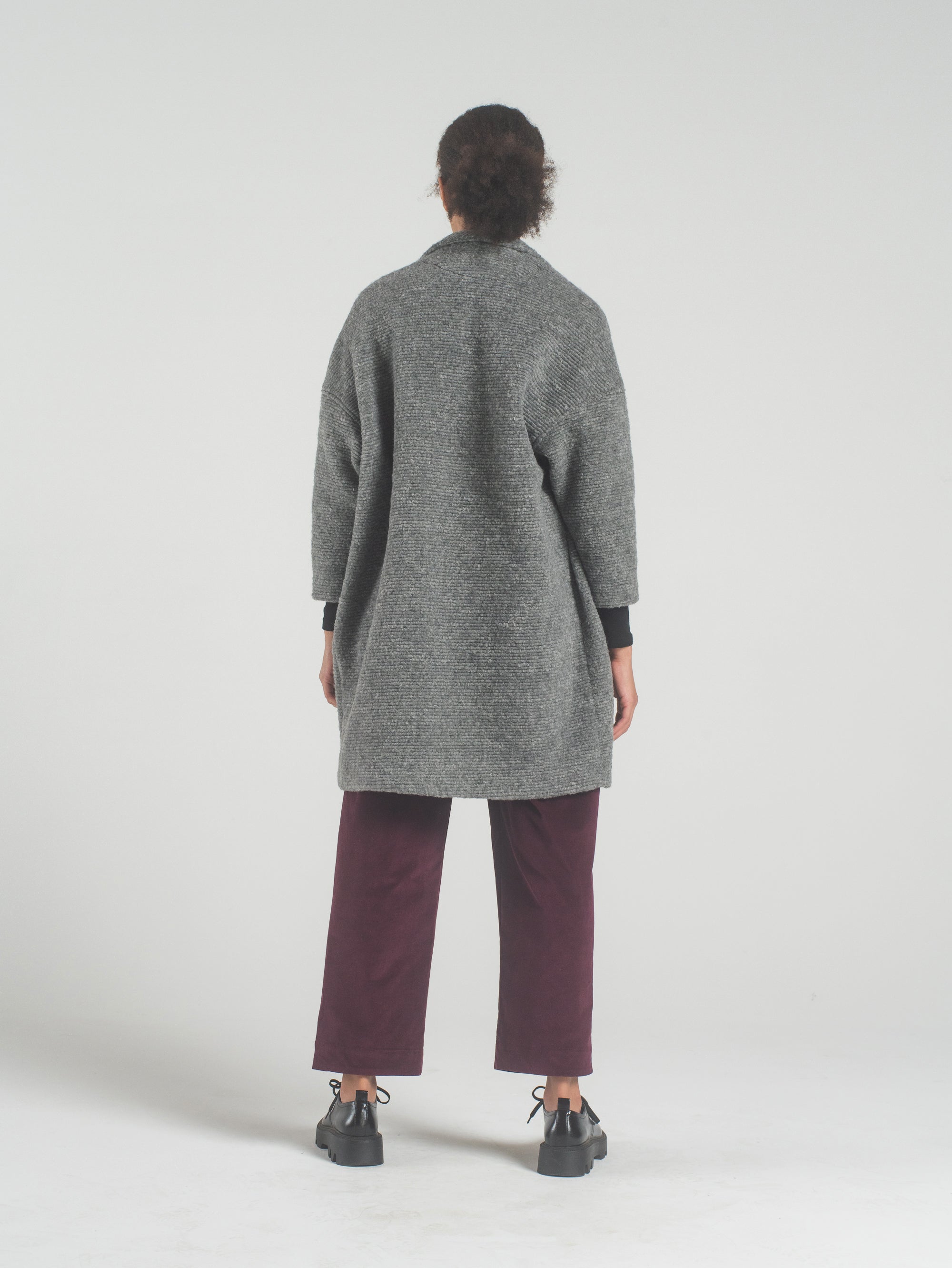 SAMPLE SALE - Anais Jacket in Heather Wool - LARGE
